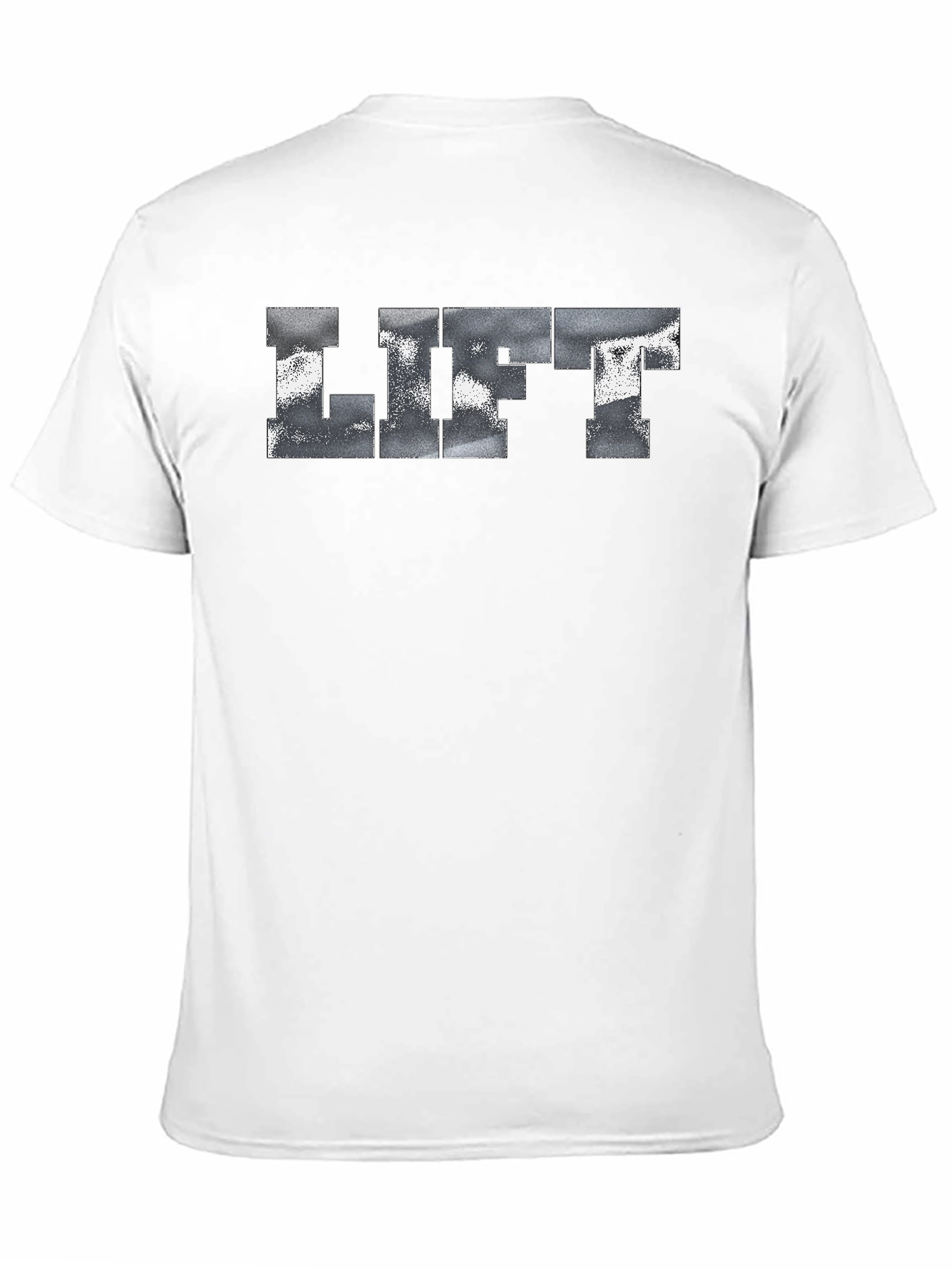 LIFT Graphic Tee - Black Cotton Fitness Shirt