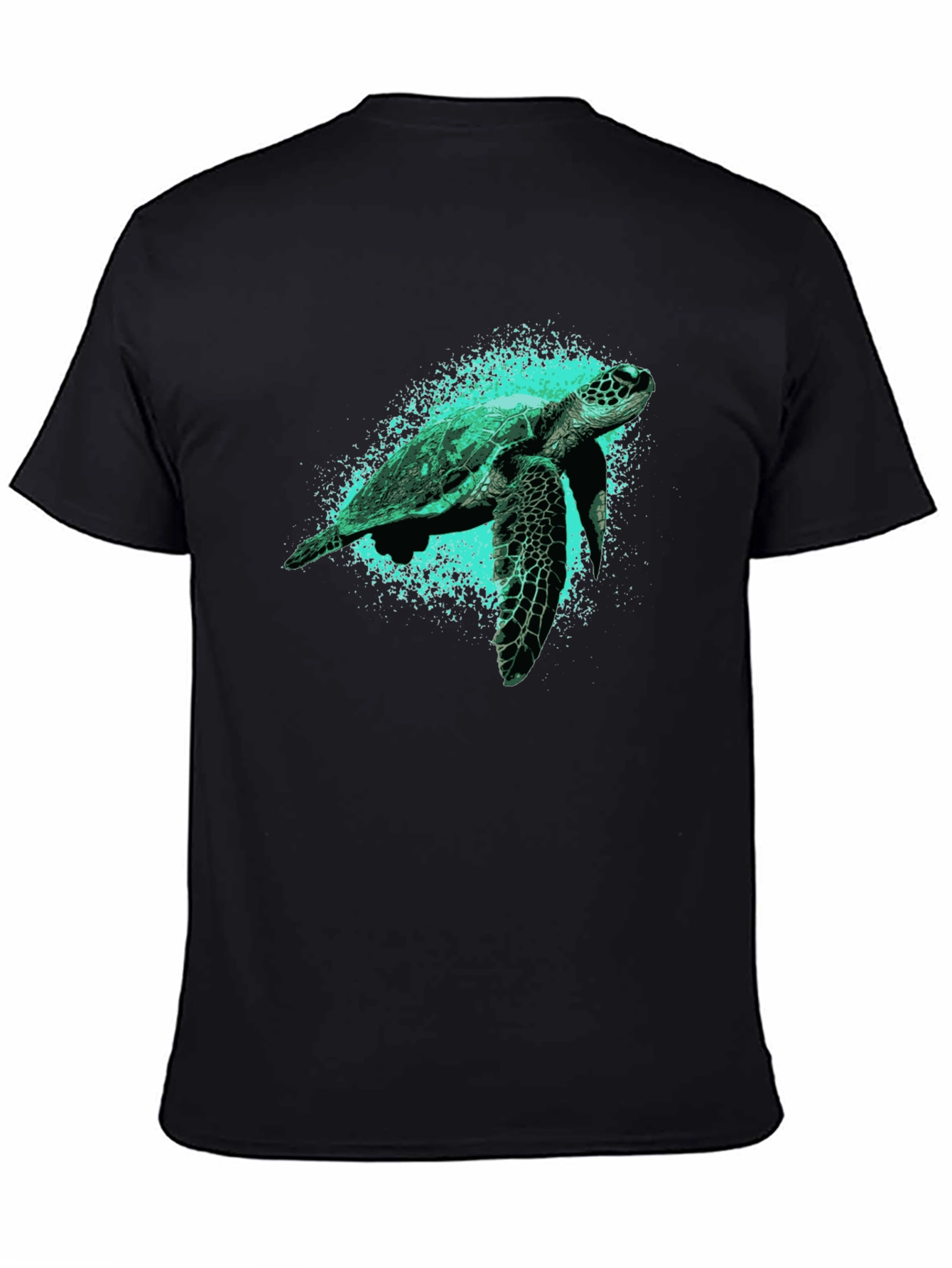 Sea Turtle Graphic Tee - Black