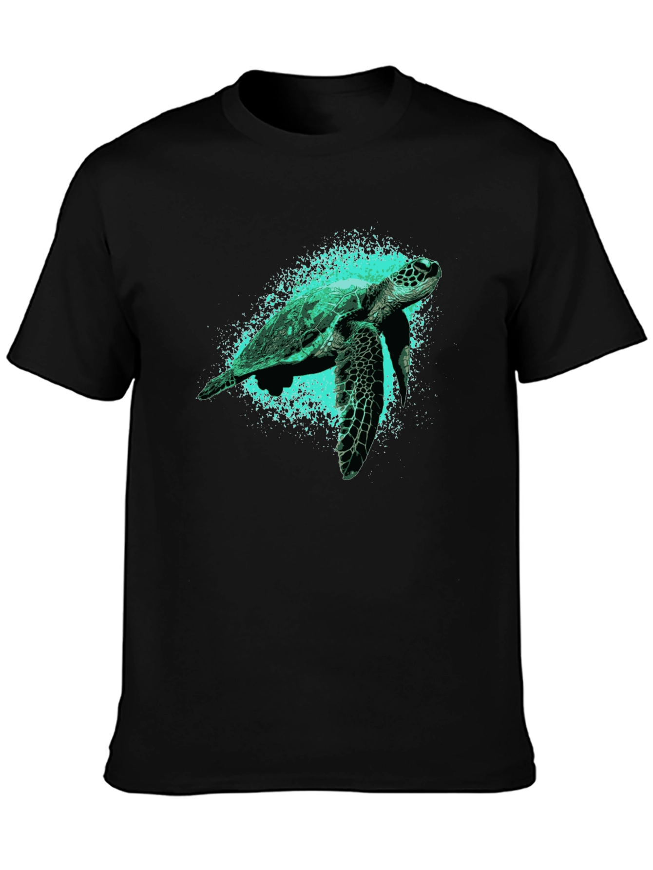 Sea Turtle Graphic Tee - Black
