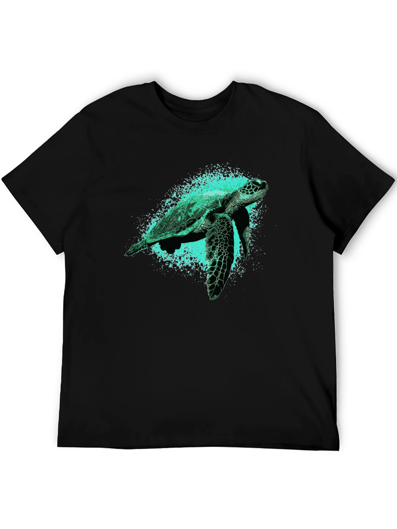 Sea Turtle Graphic Tee - Black
