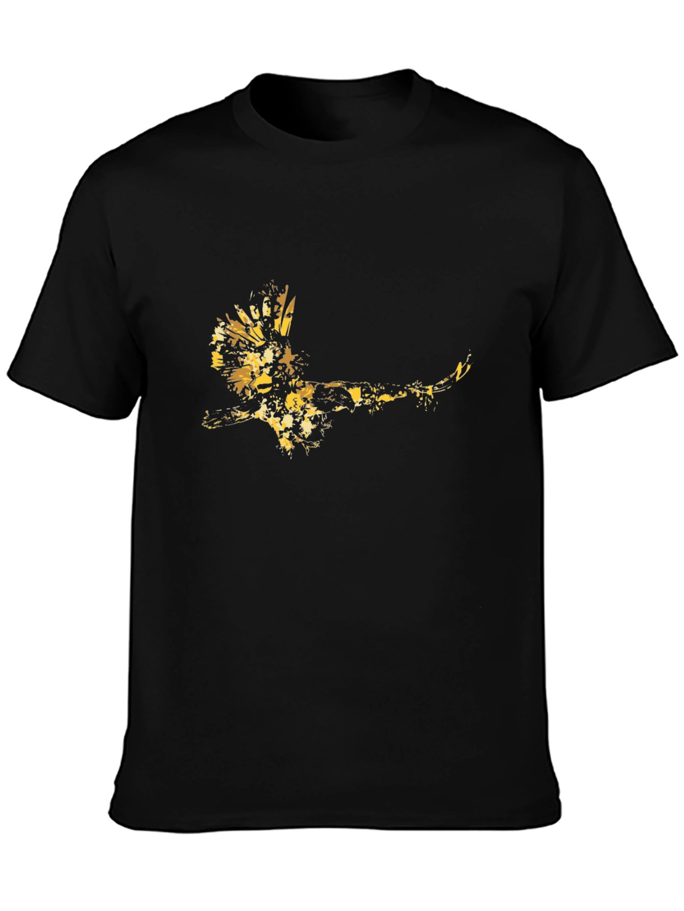 Golden Eagle Graphic Black Tee
