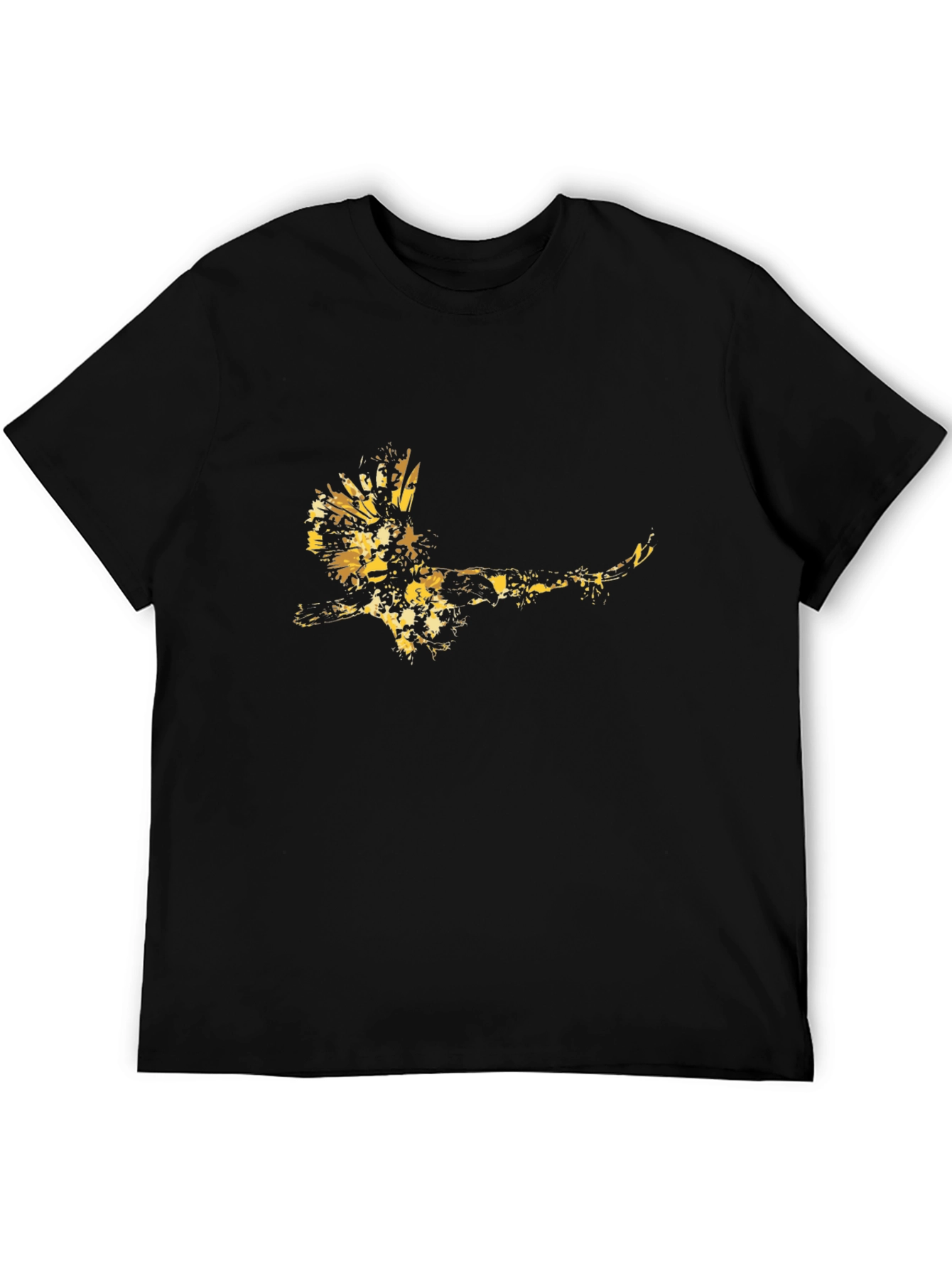 Golden Eagle Graphic Black Tee