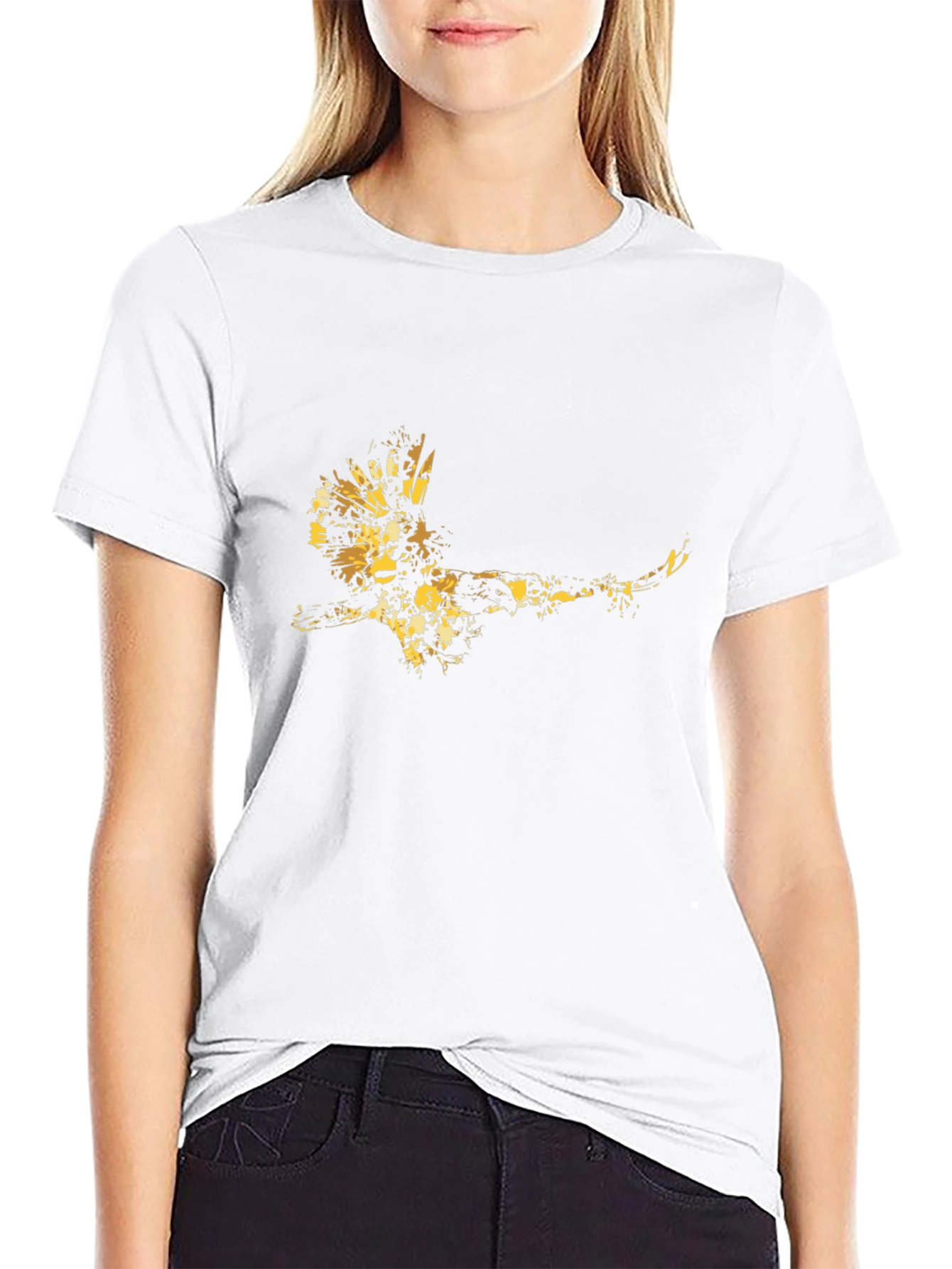 Golden Eagle Graphic Black Tee