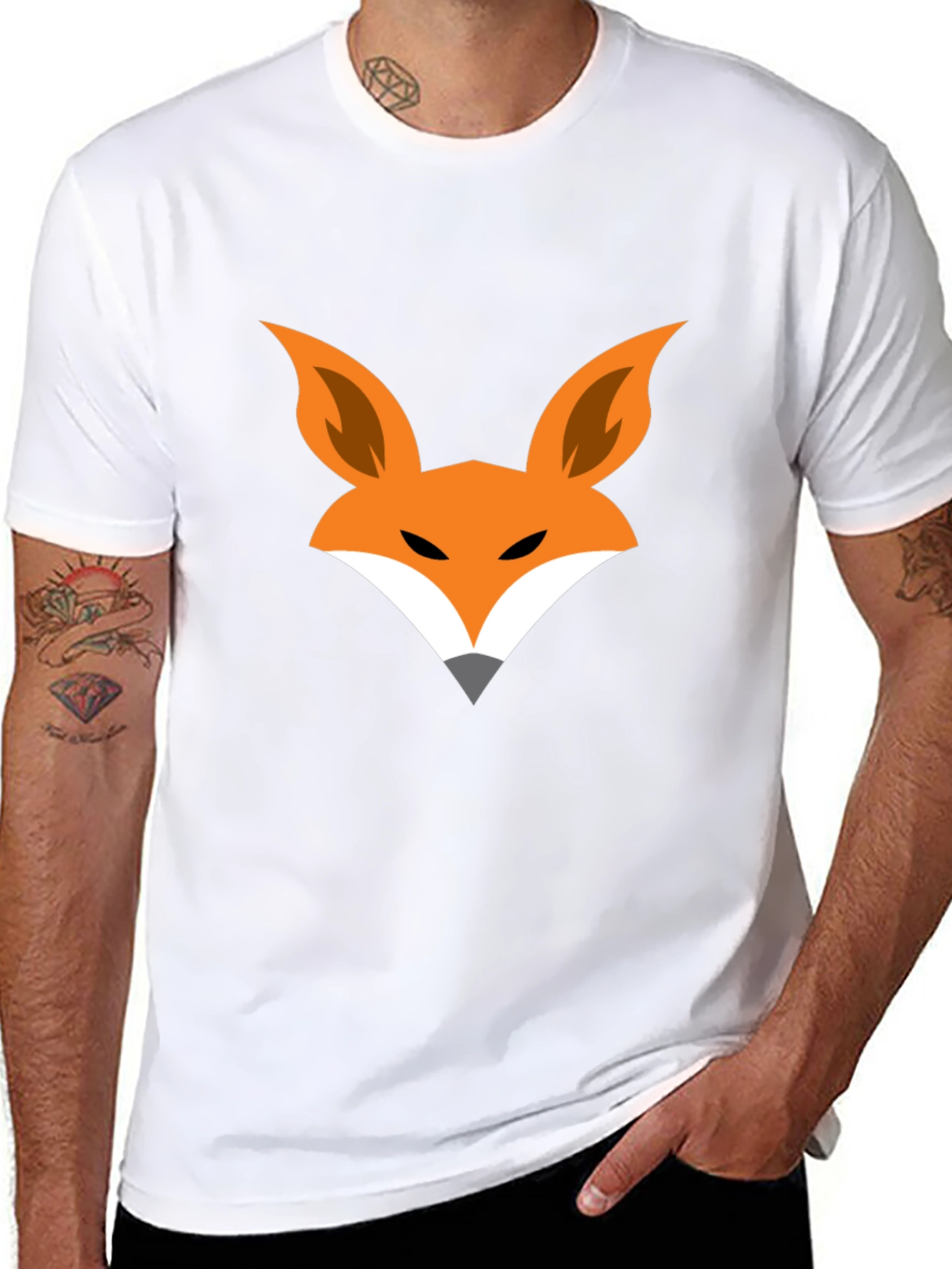 Fox Graphic Black T-Shirt - Modern Style