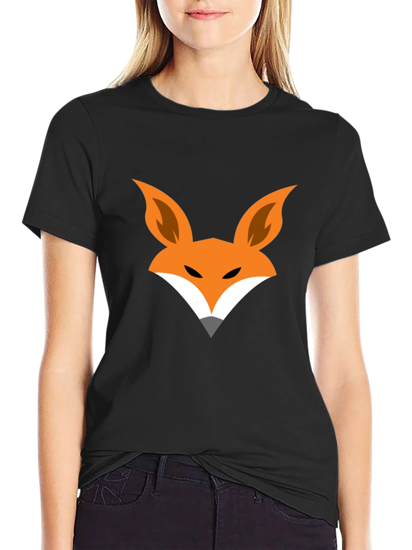 Fox Graphic Black T-Shirt - Modern Style