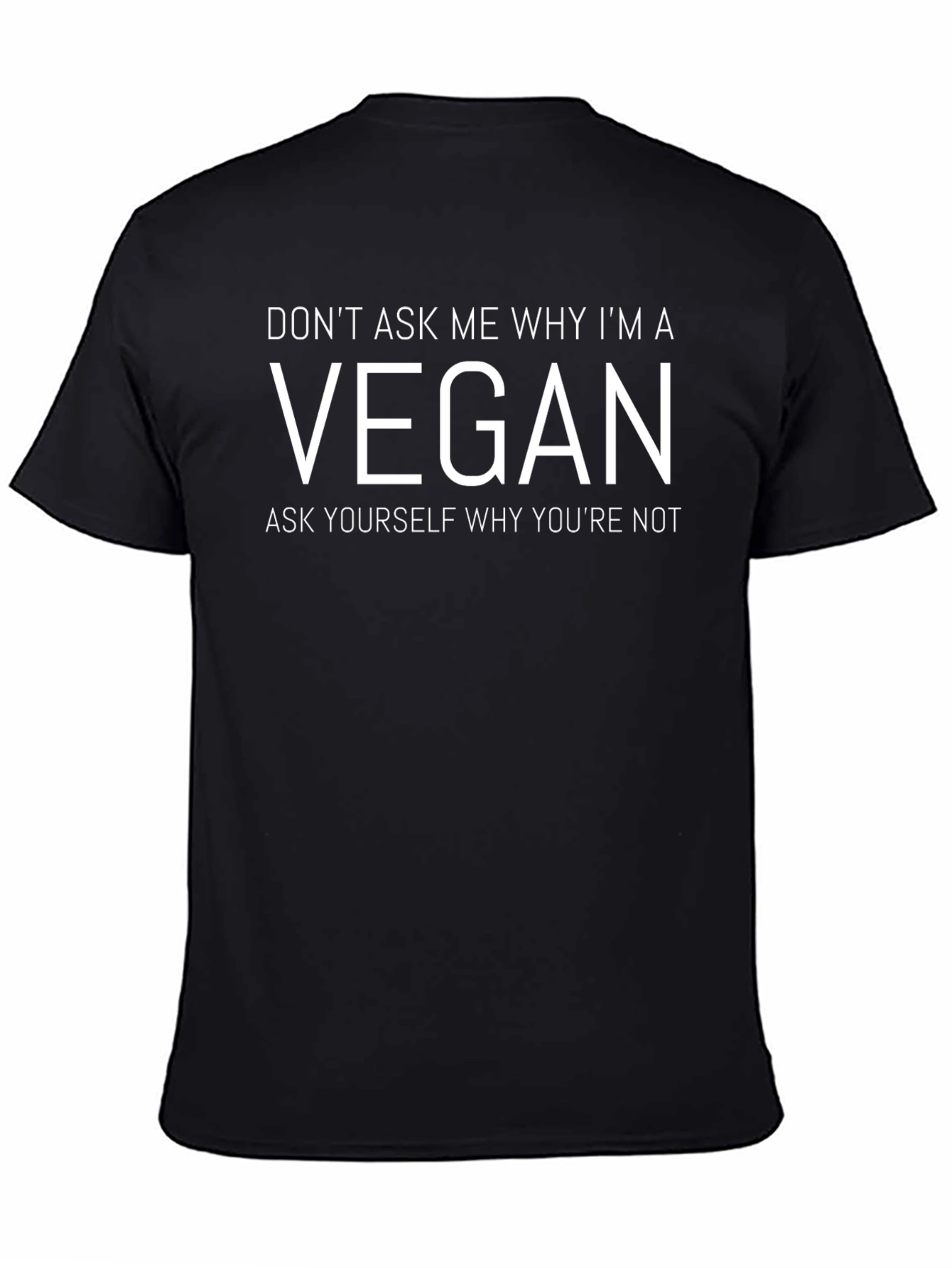 Vegan T-Shirt - Ask Yourself Why Youre Not