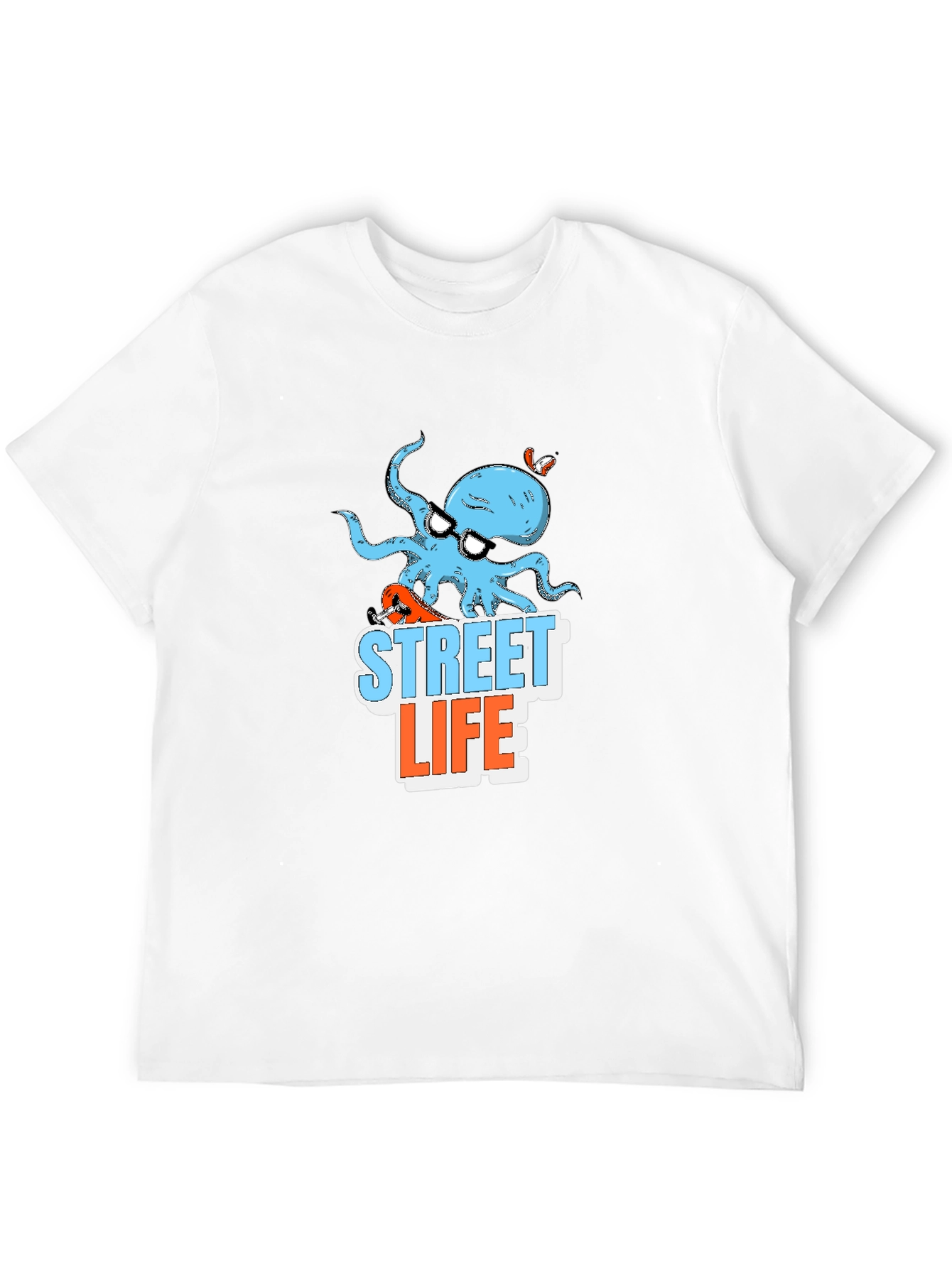 Street Life Octopus Graphic T-Shirt
