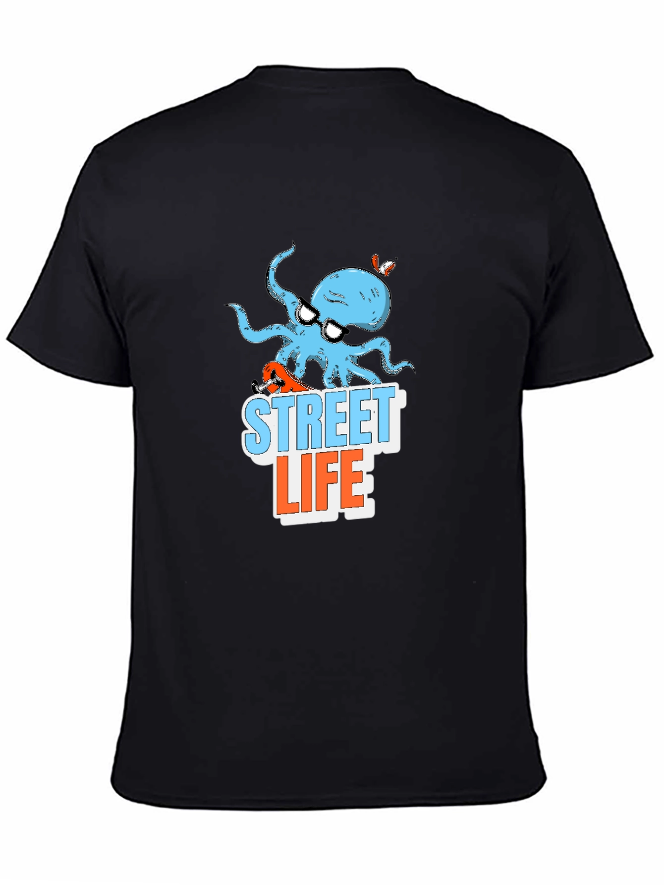 Street Life Octopus Graphic T-Shirt