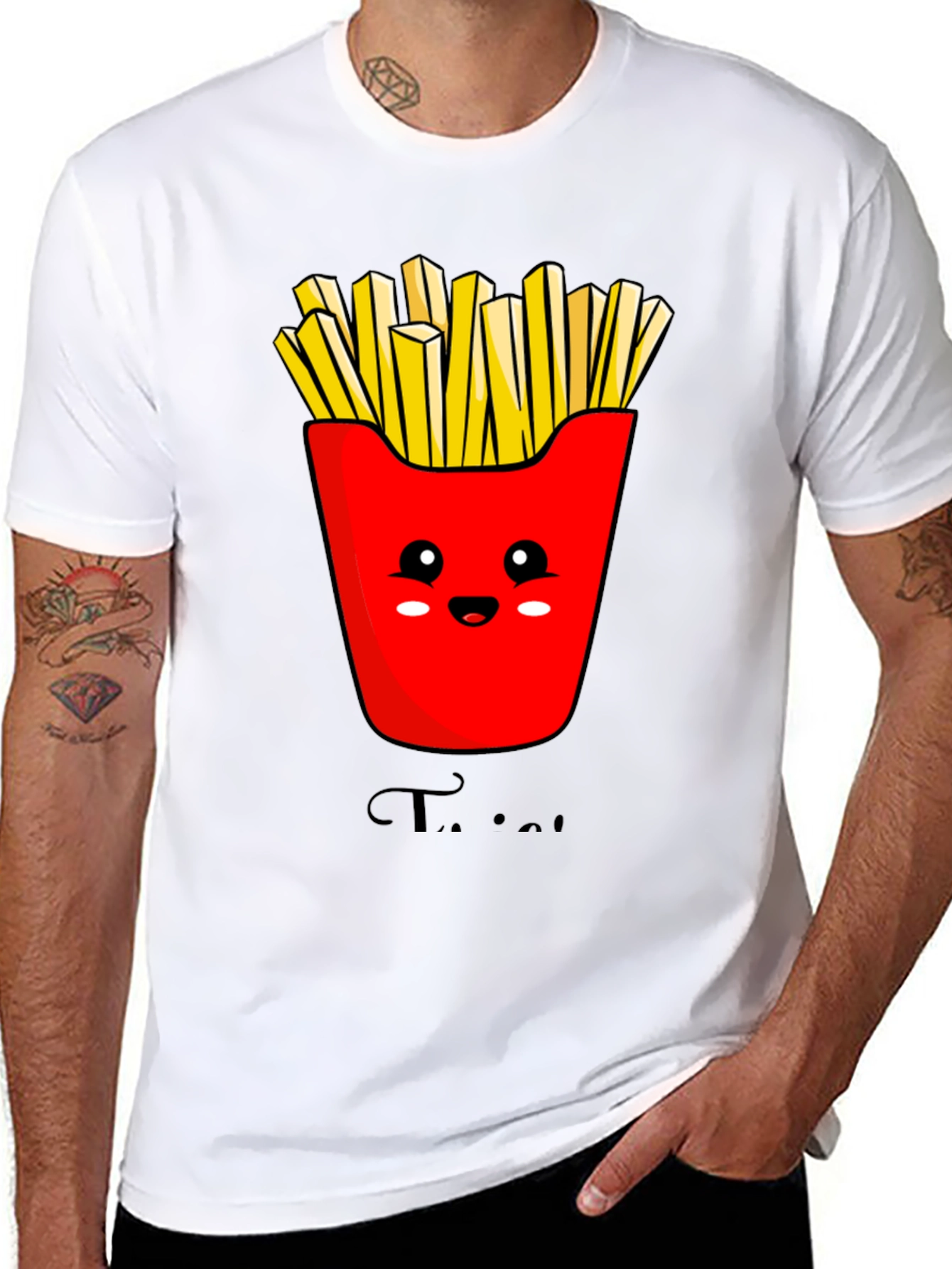 Cute Fries Graphic T-Shirt - Unisex Style