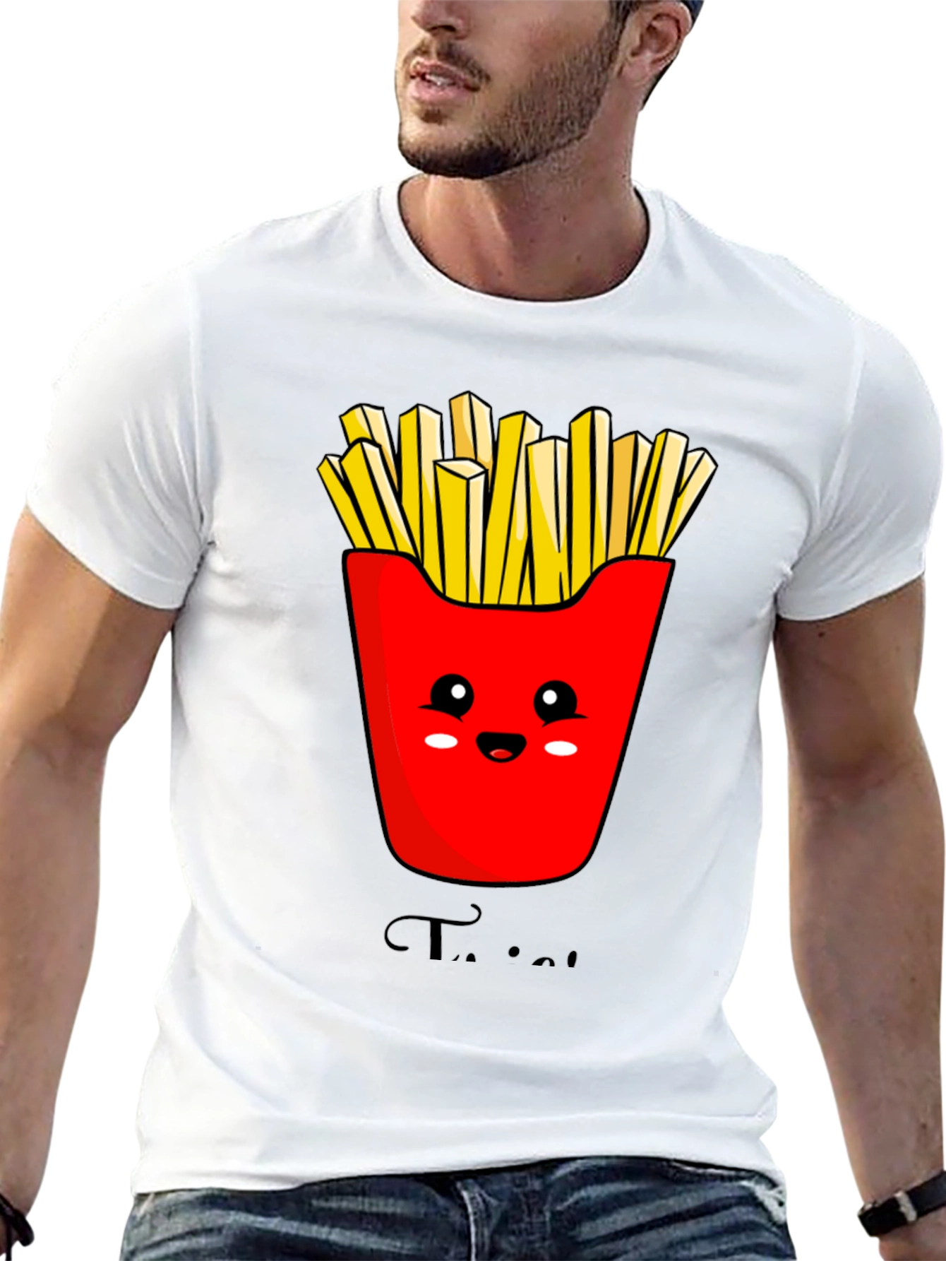 Cute Fries Graphic T-Shirt - Unisex Style
