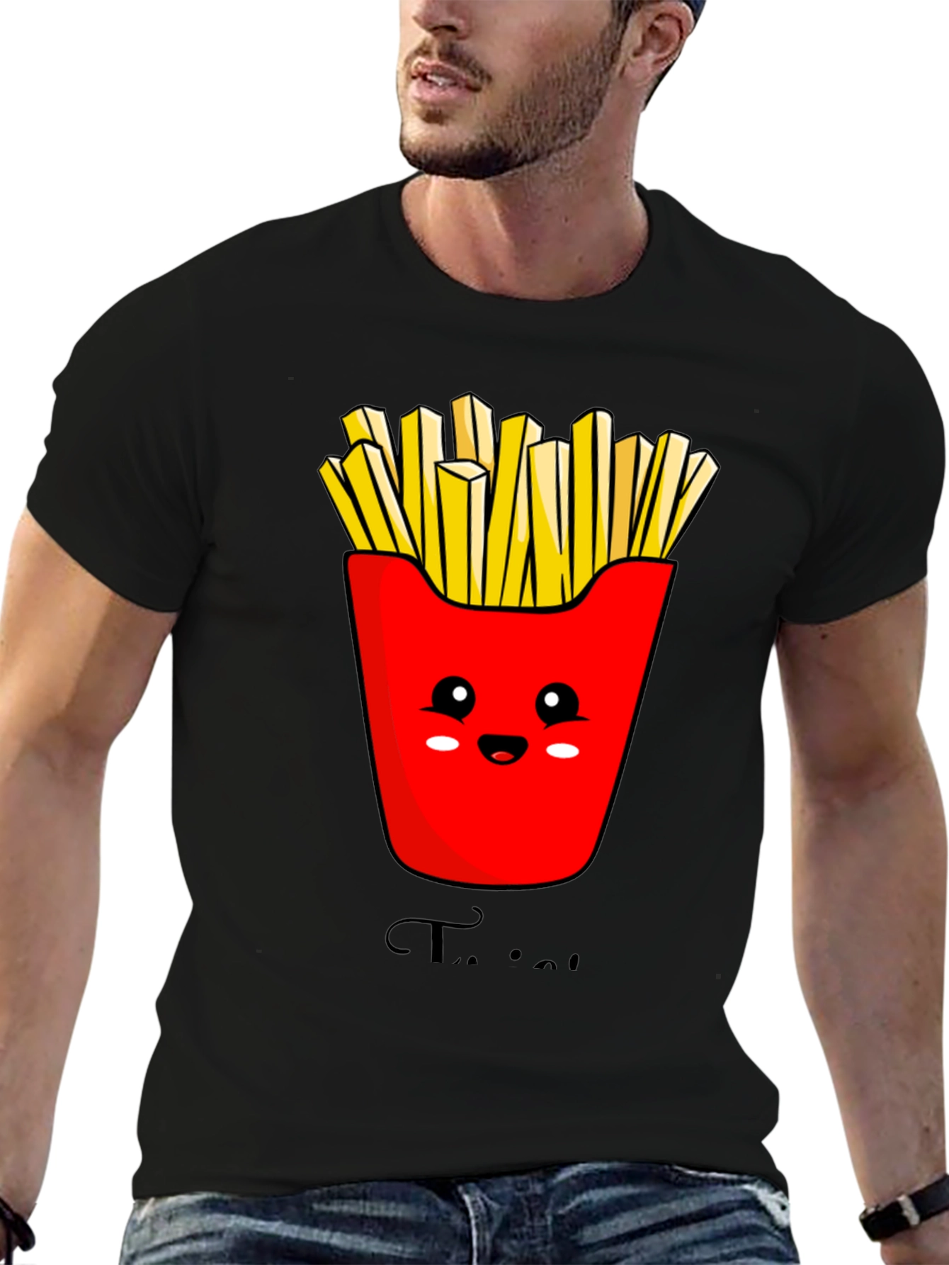 Cute Fries Graphic T-Shirt - Unisex Style