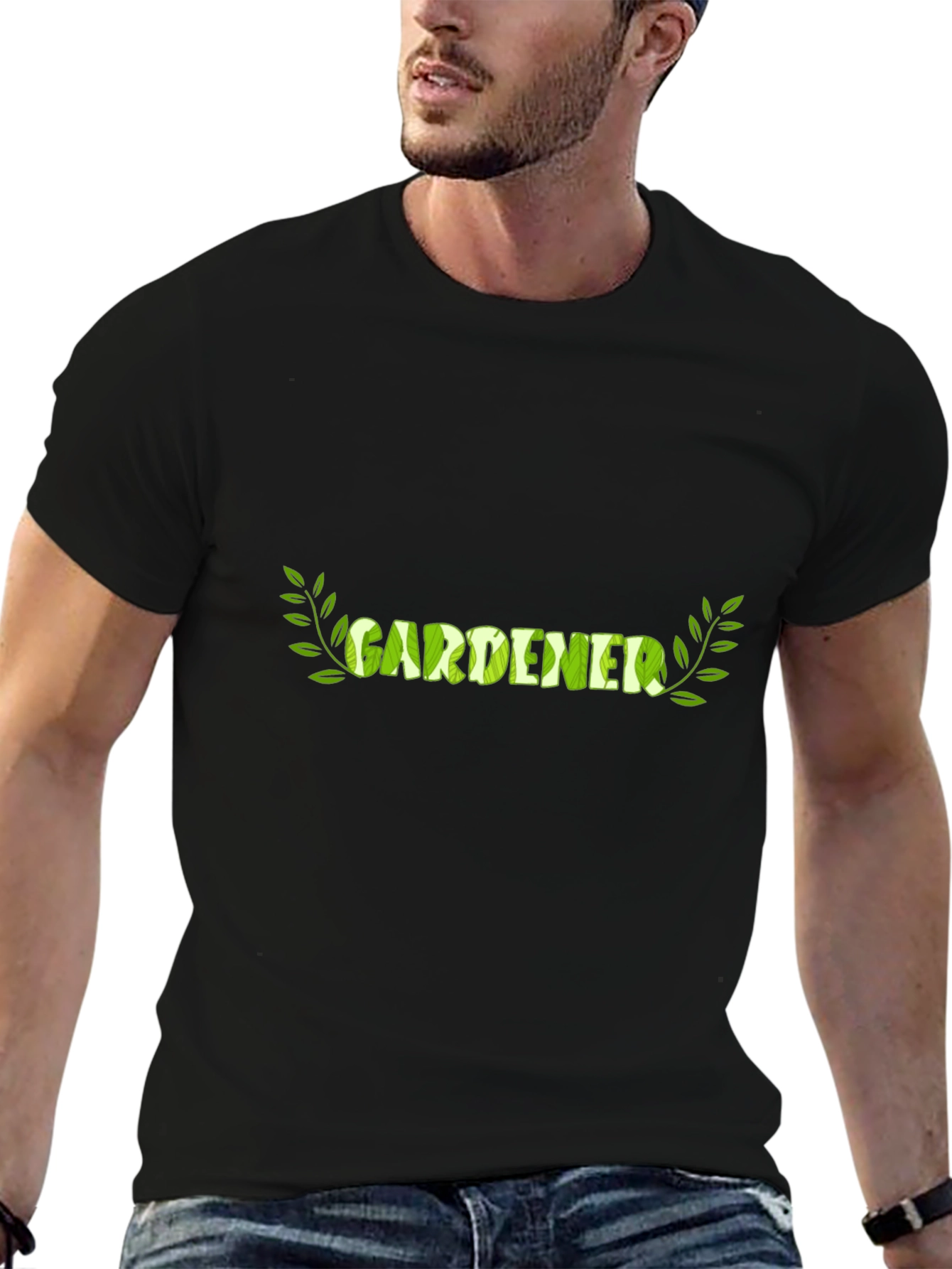 Gardener Graphic Tee - Leaf Design