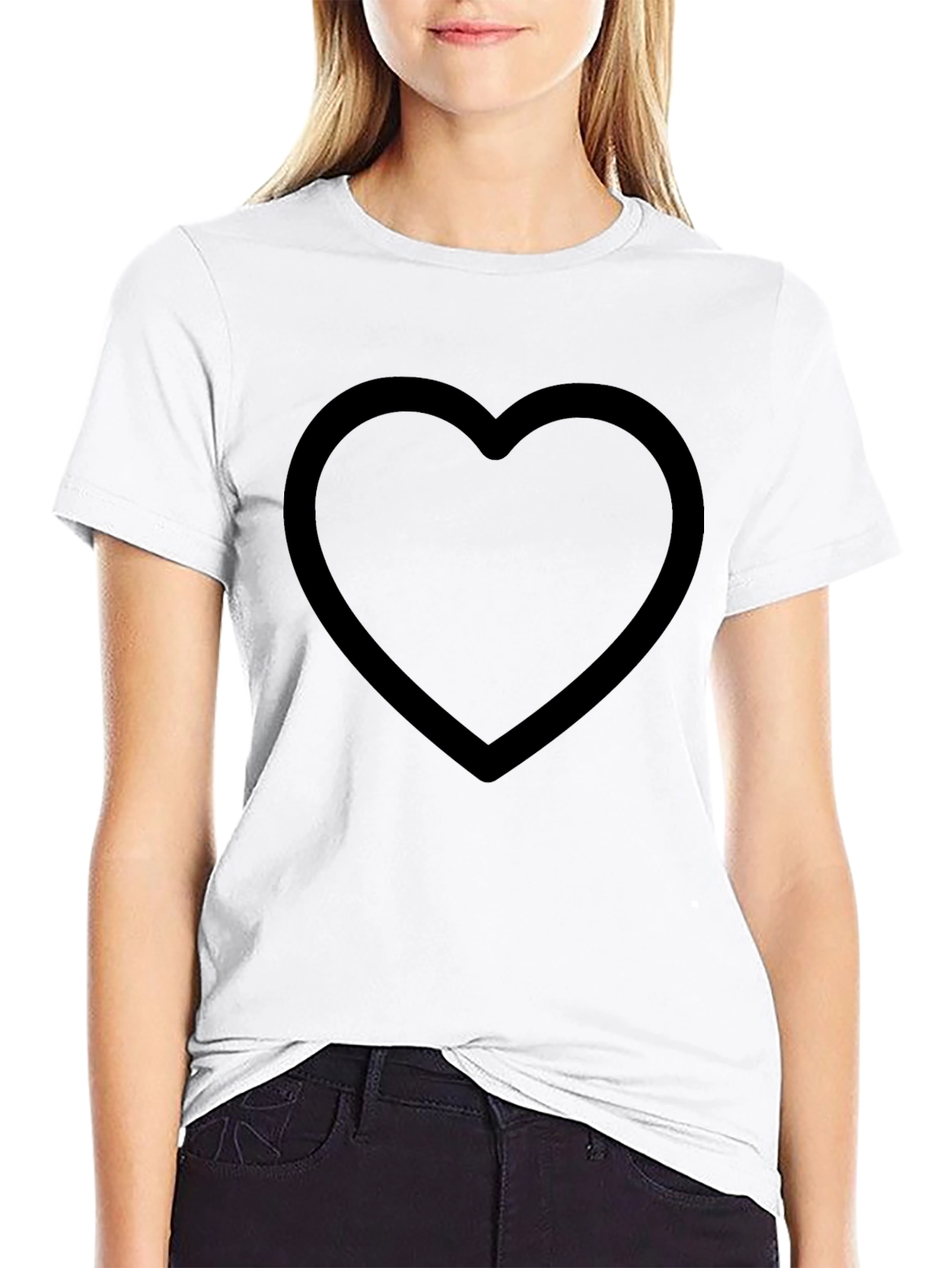 Black Heart Graphic Tee - Stylish Casual Wear