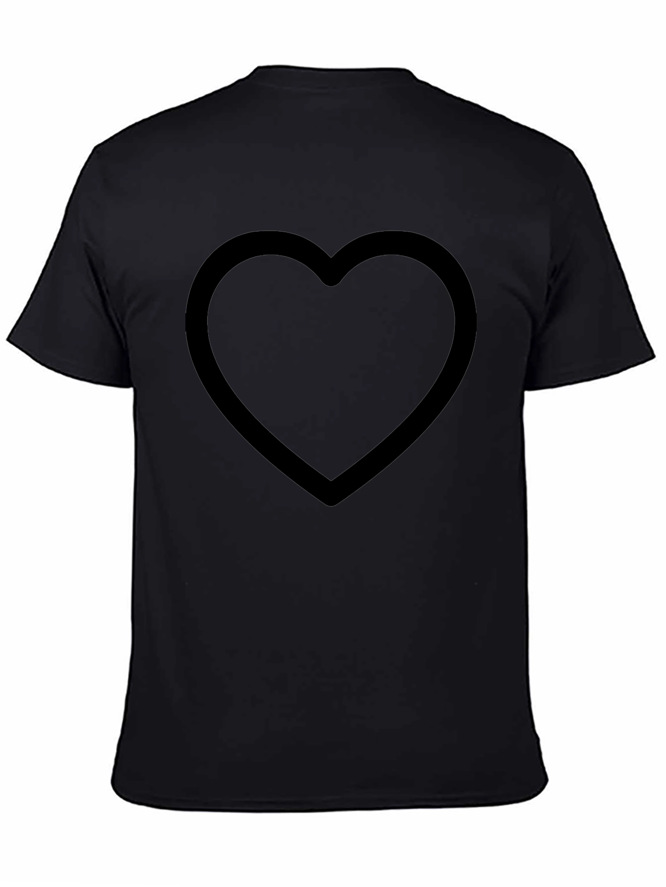 Black Heart Graphic Tee - Stylish Casual Wear