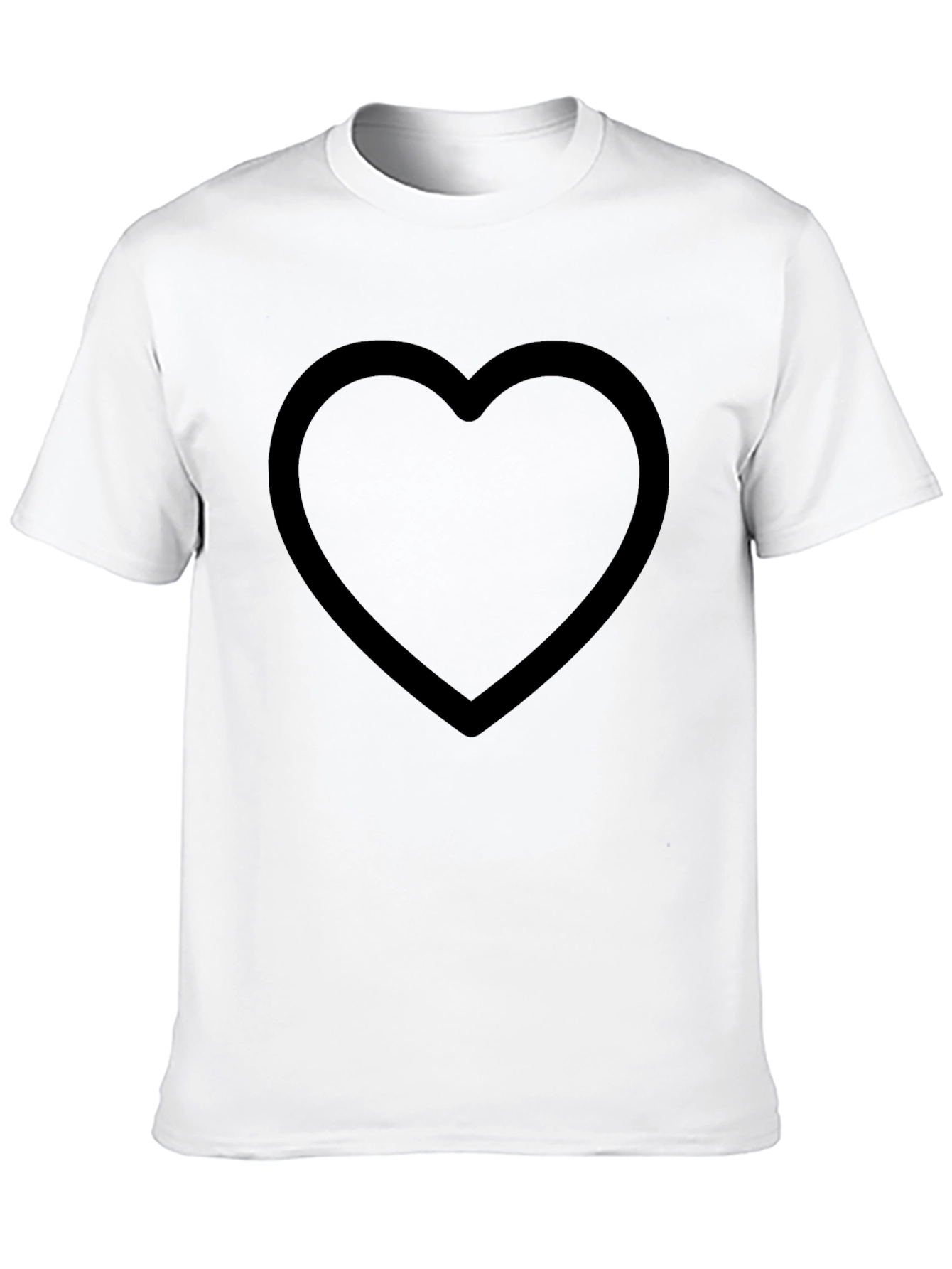 Black Heart Graphic Tee - Stylish Casual Wear