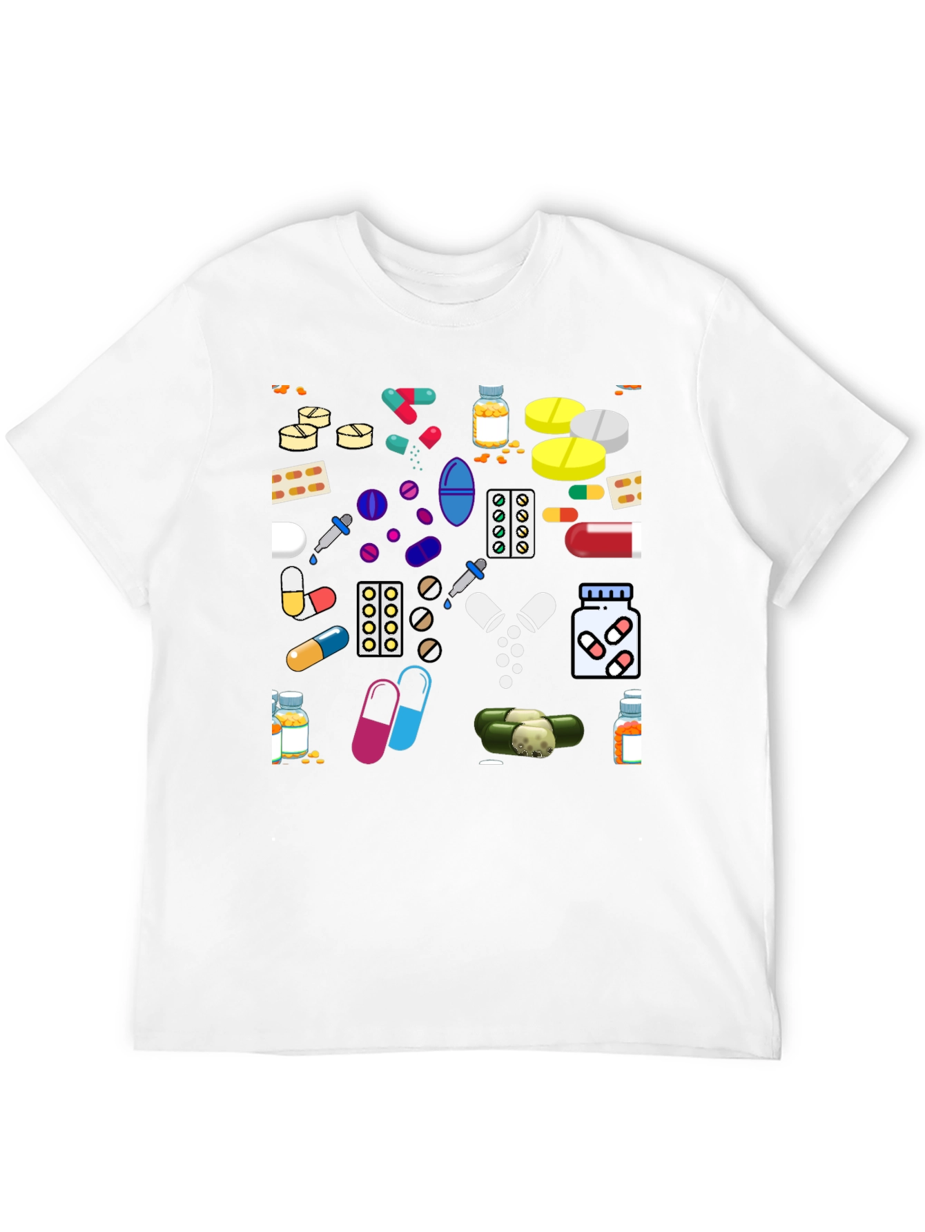 Pills & Capsules Graphic Tee - Novelty Print Shirt