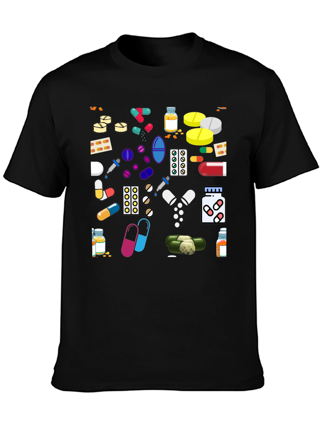 Pills & Capsules Graphic Tee - Novelty Print Shirt