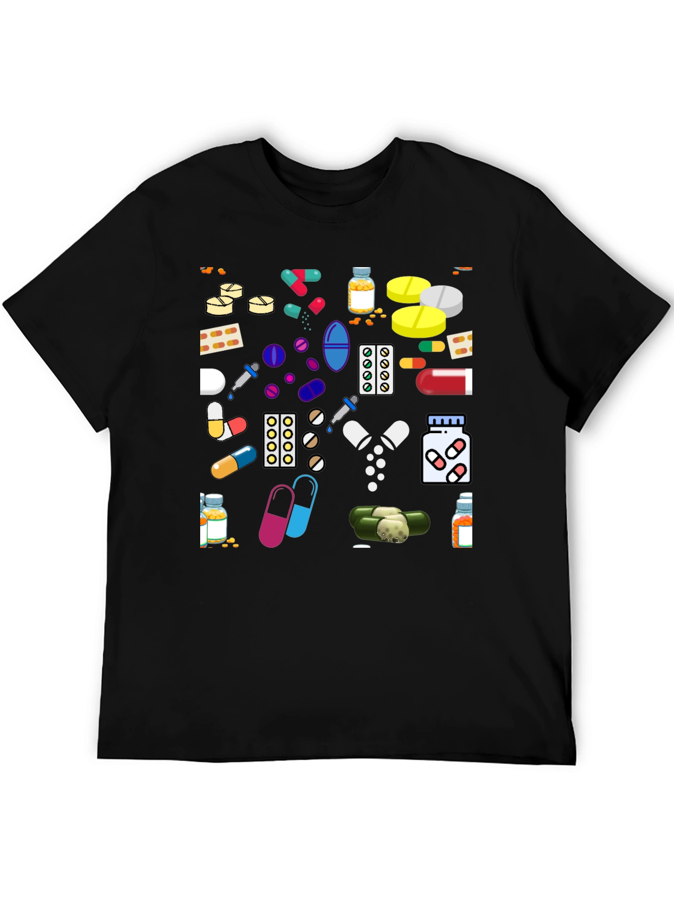 Pills & Capsules Graphic Tee - Novelty Print Shirt