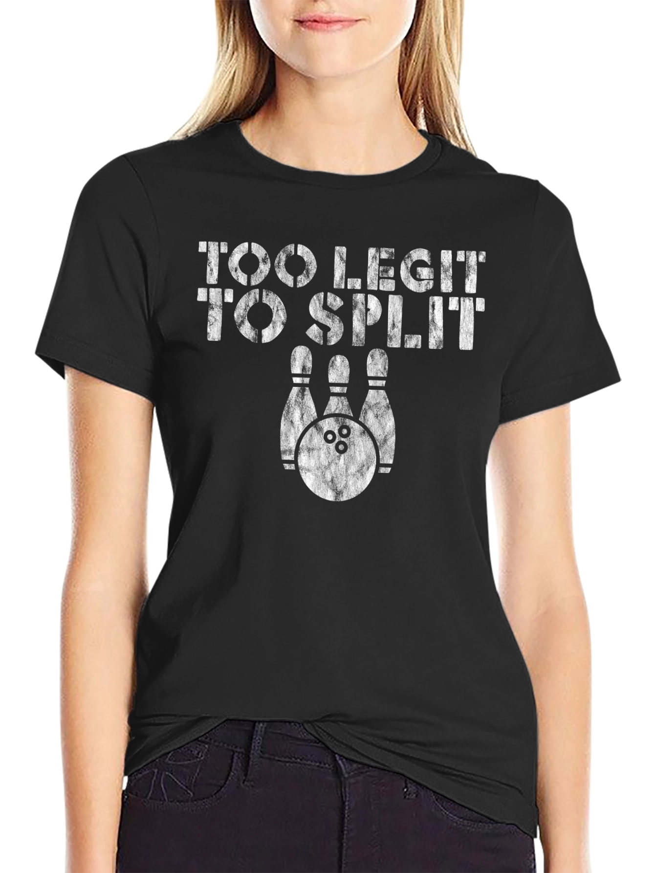 Too Legit to Split Bowling Graphic T-Shirt