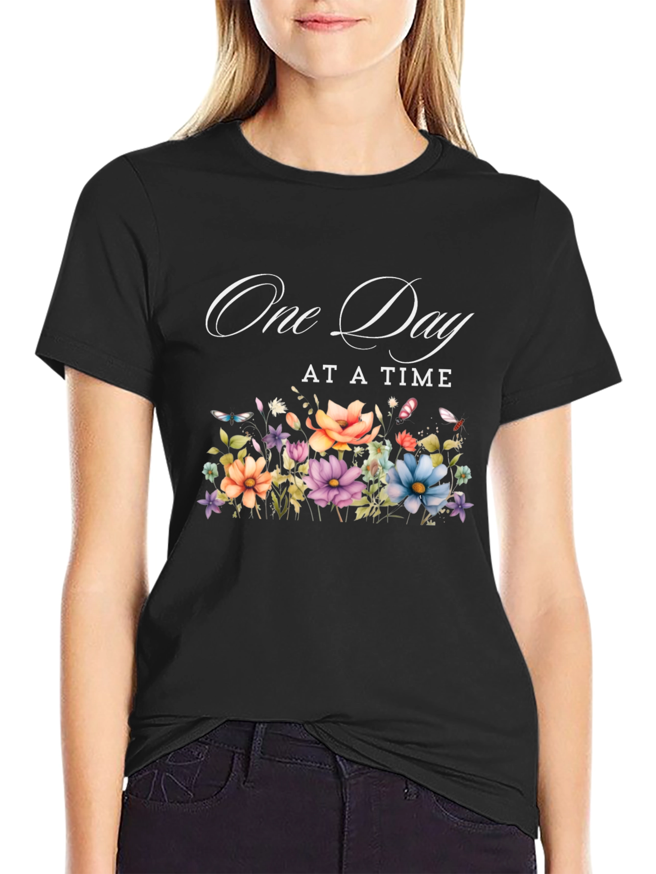 One Day At A Time Floral T-Shirt