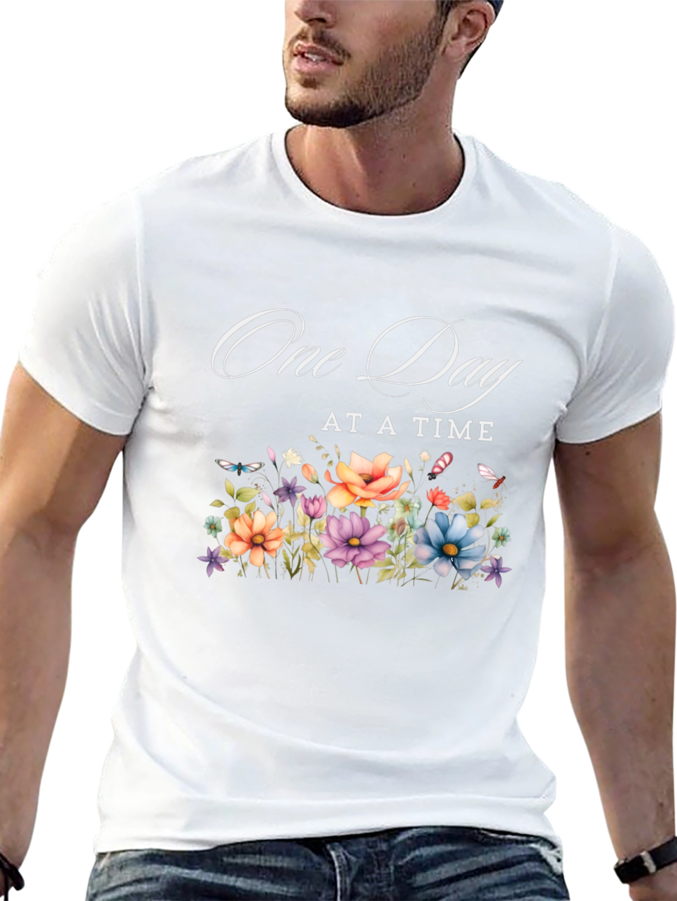 One Day At A Time Floral T-Shirt