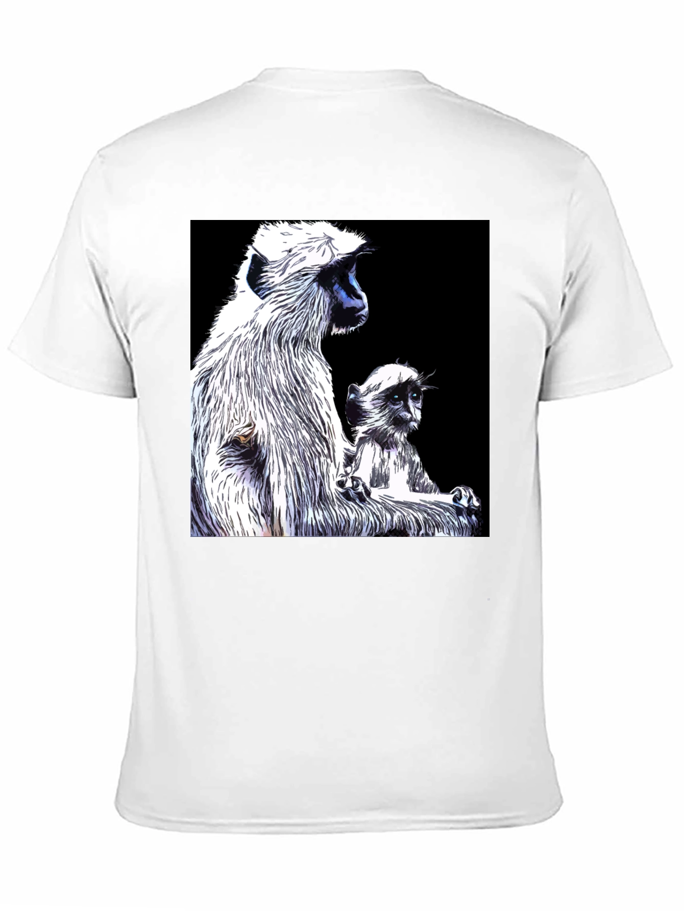 Monkey Graphic Black T-Shirt - Mens Casual Tee