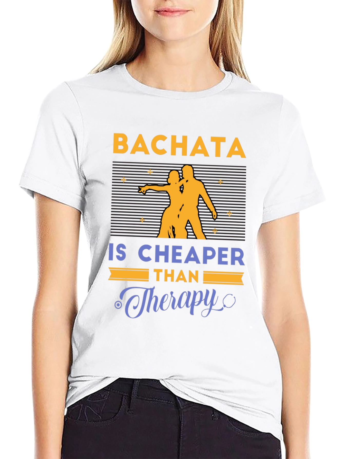 Bachata Cheaper Than Therapy Graphic T-Shirt