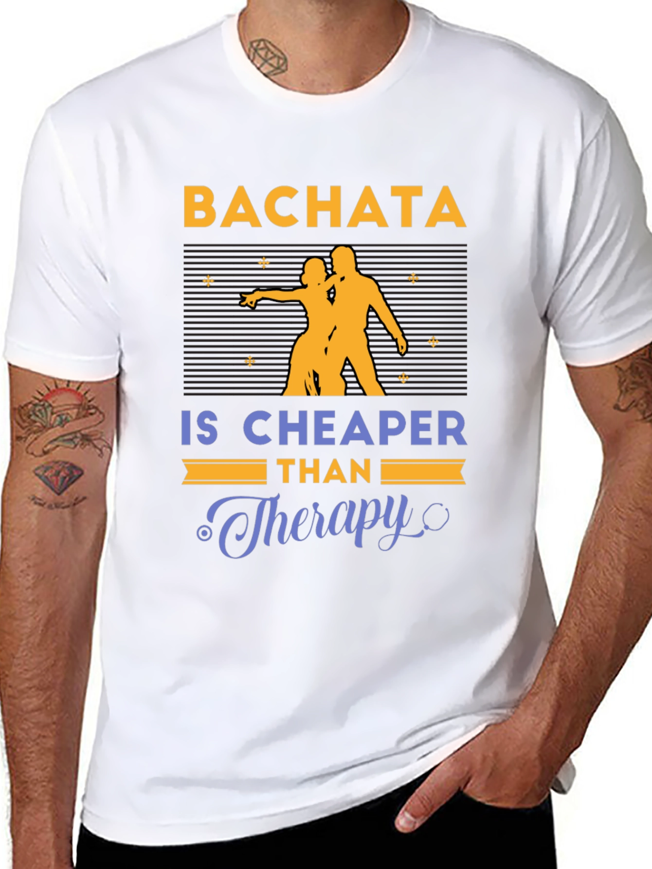 Bachata Cheaper Than Therapy Graphic T-Shirt
