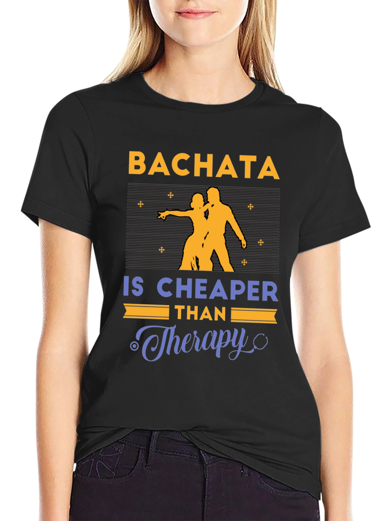 Bachata Cheaper Than Therapy Graphic T-Shirt