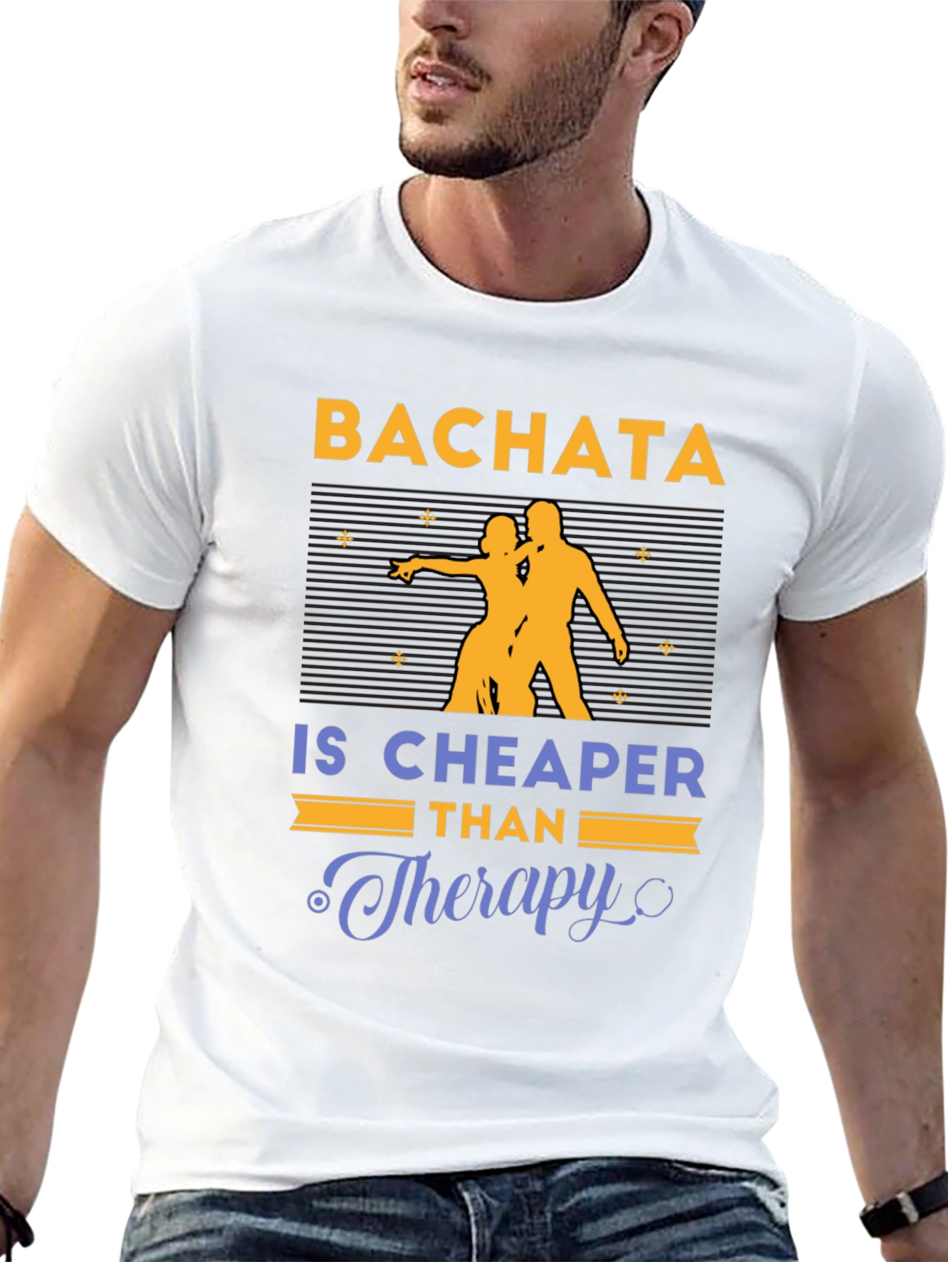 Bachata Cheaper Than Therapy Graphic T-Shirt