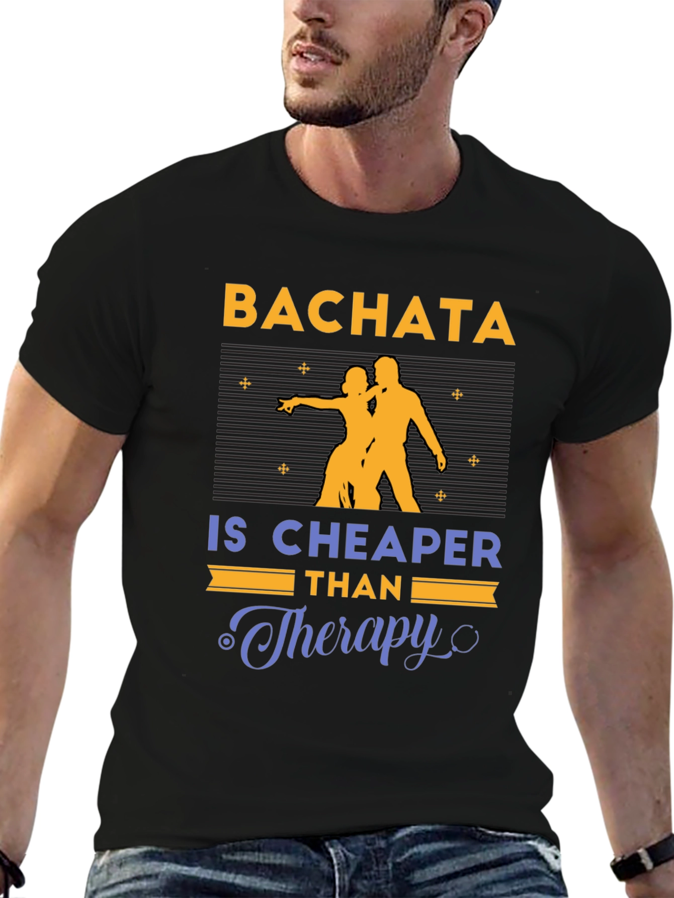 Bachata Cheaper Than Therapy Graphic T-Shirt