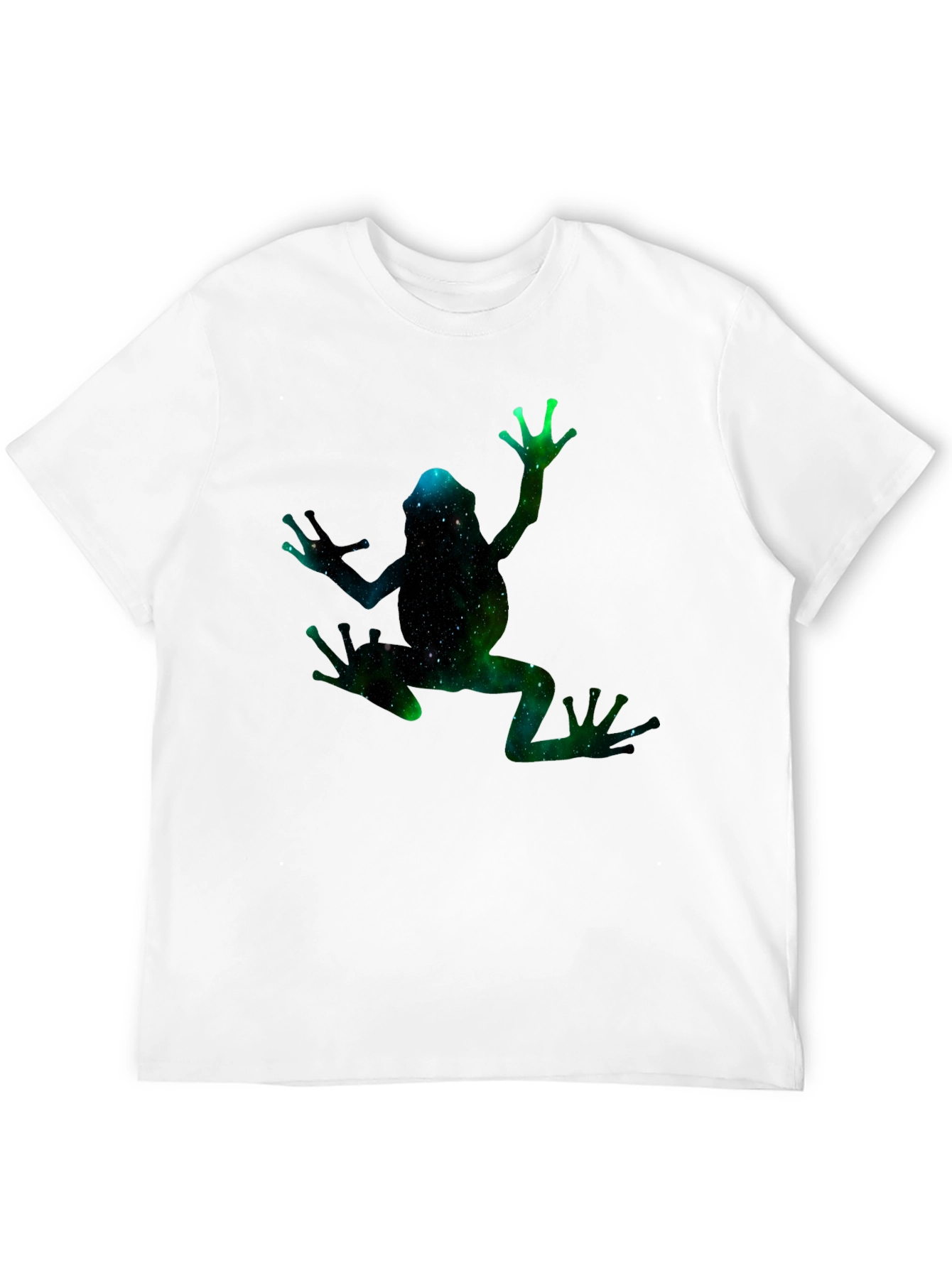 Galaxy Frog Graphic Black T-Shirt