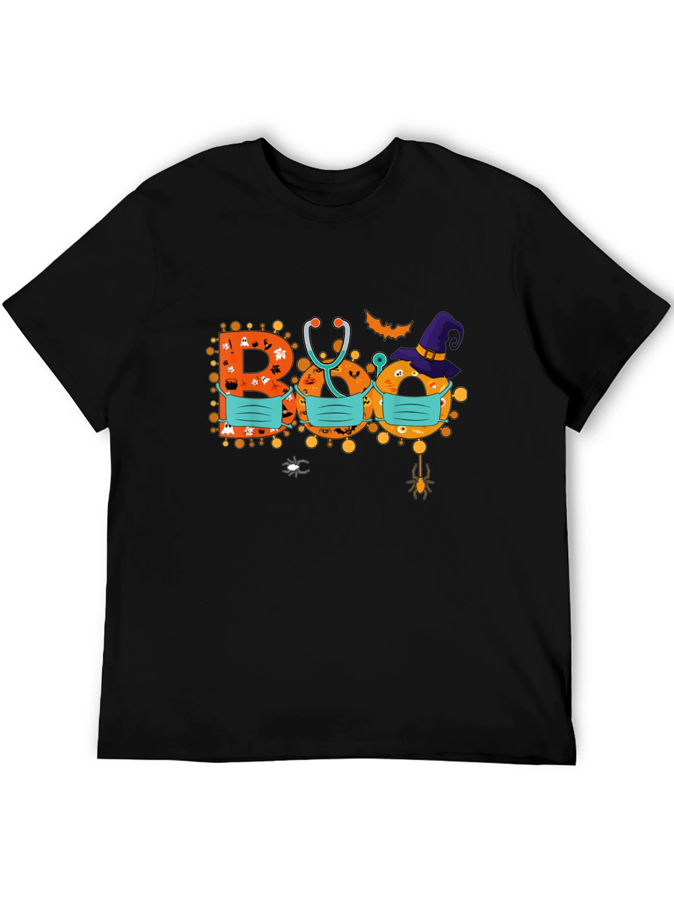 Halloween Boo Masked Graphic Tee