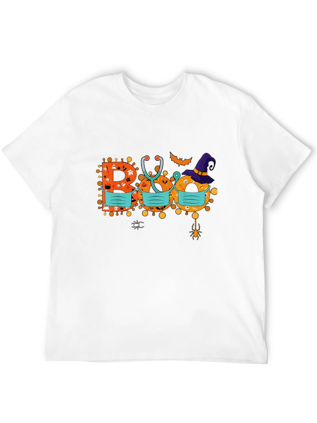 Halloween Boo Masked Graphic Tee