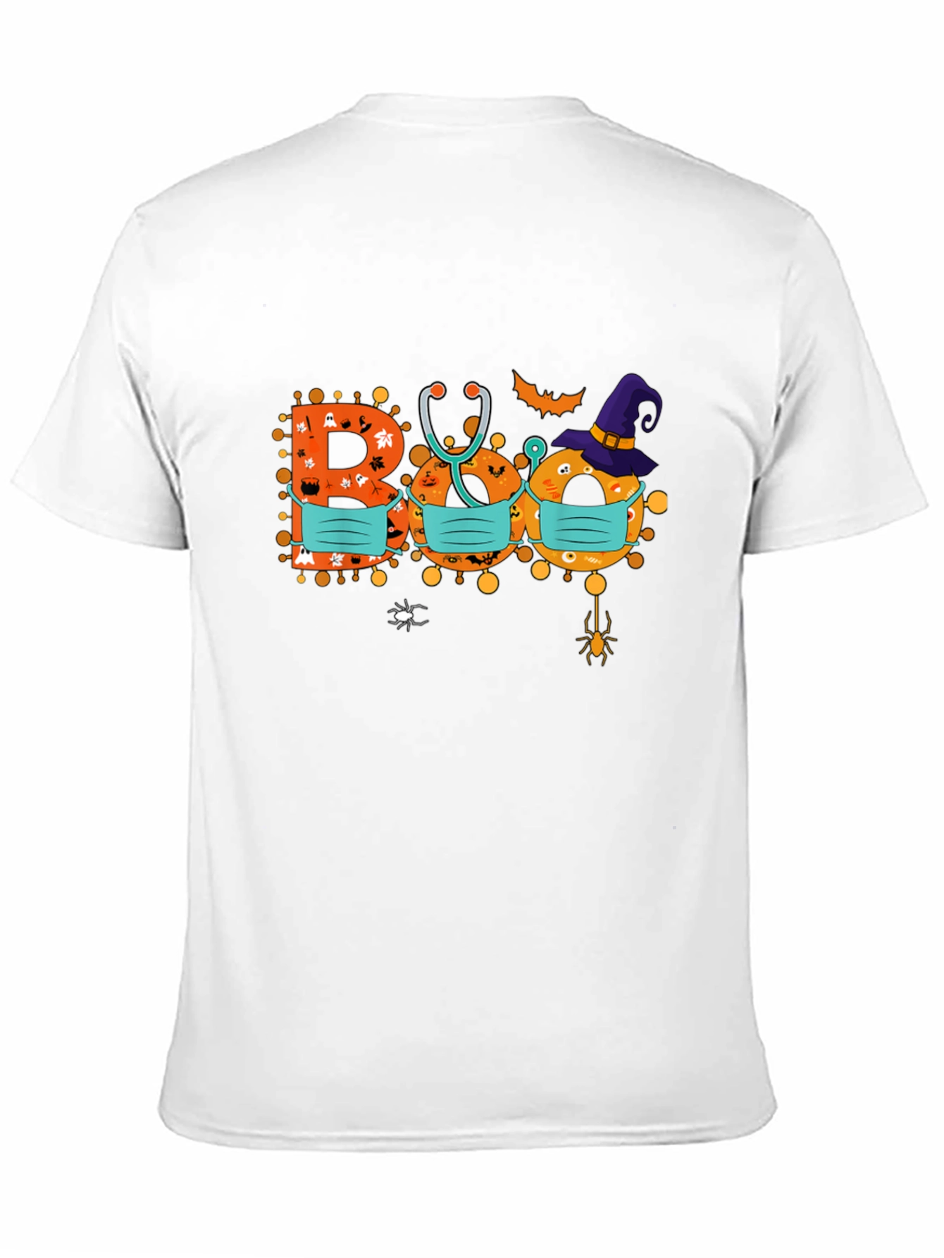 Halloween Boo Masked Graphic Tee