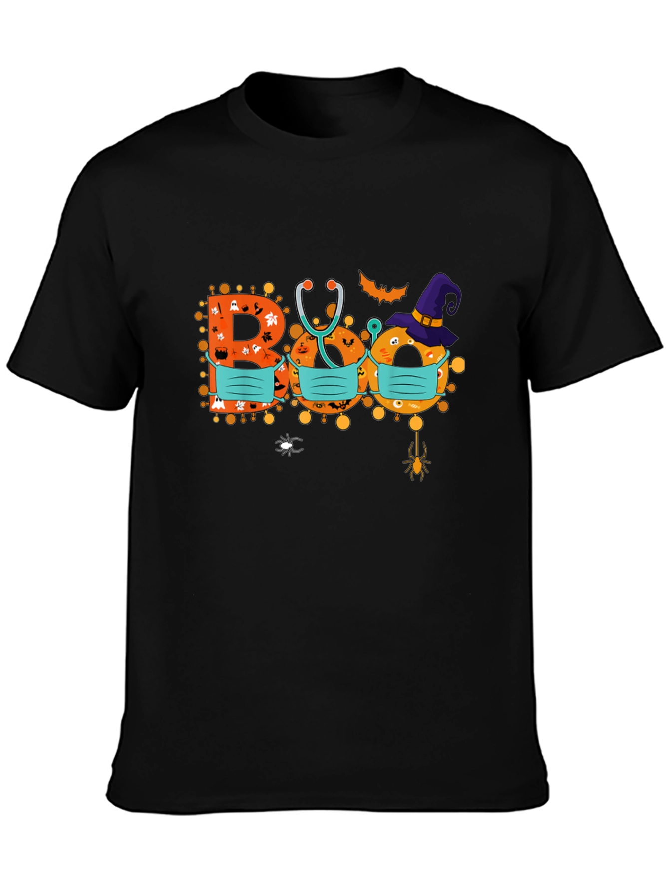 Halloween Boo Masked Graphic Tee