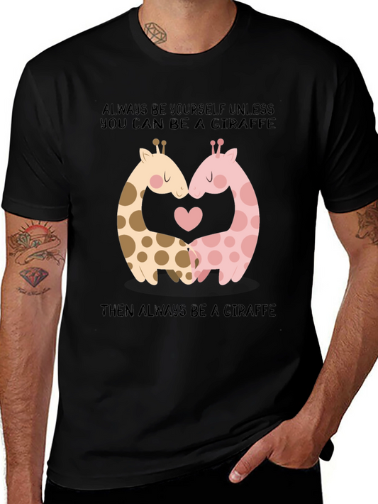 Giraffe Love T-Shirt: Always Be Yourself