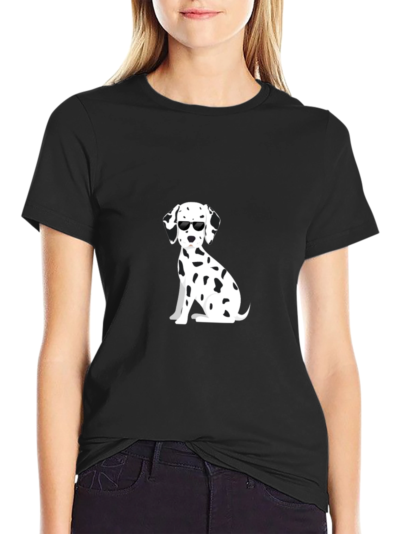 Cool Dalmatian Dog Graphic T-Shirt