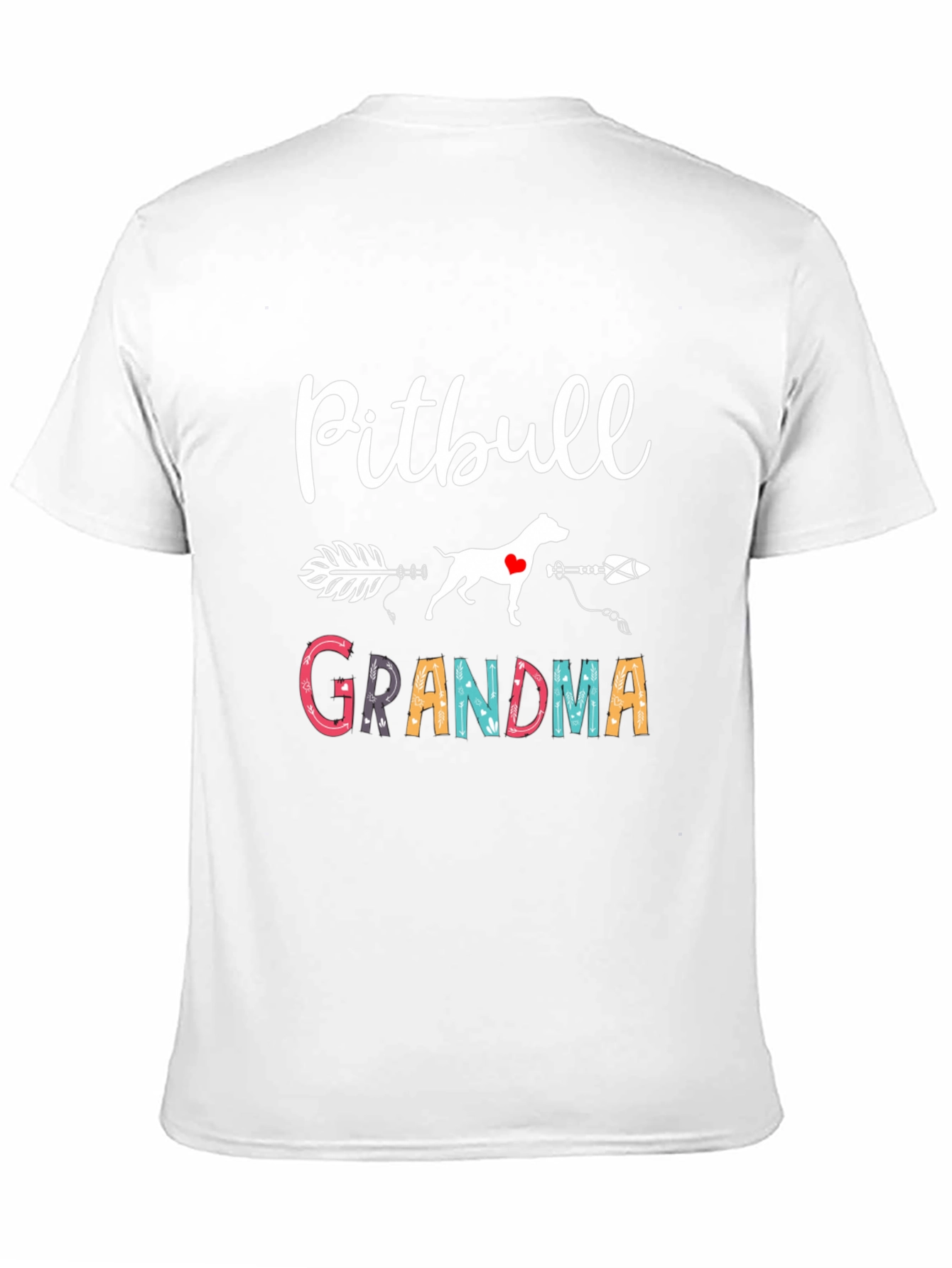 Pitbull Grandma Graphic Tee - Dog Lover Shirt