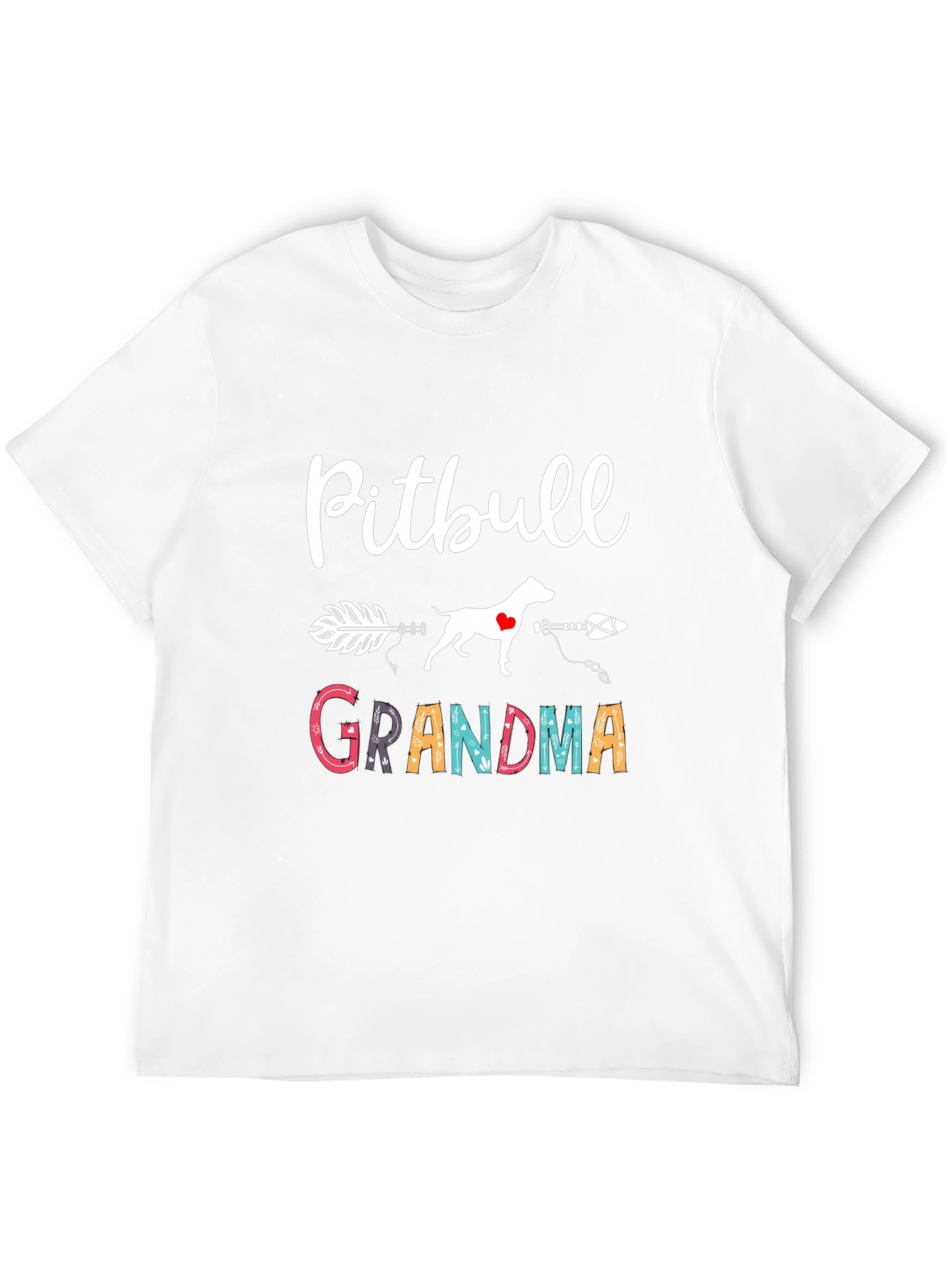 Pitbull Grandma Graphic Tee - Dog Lover Shirt