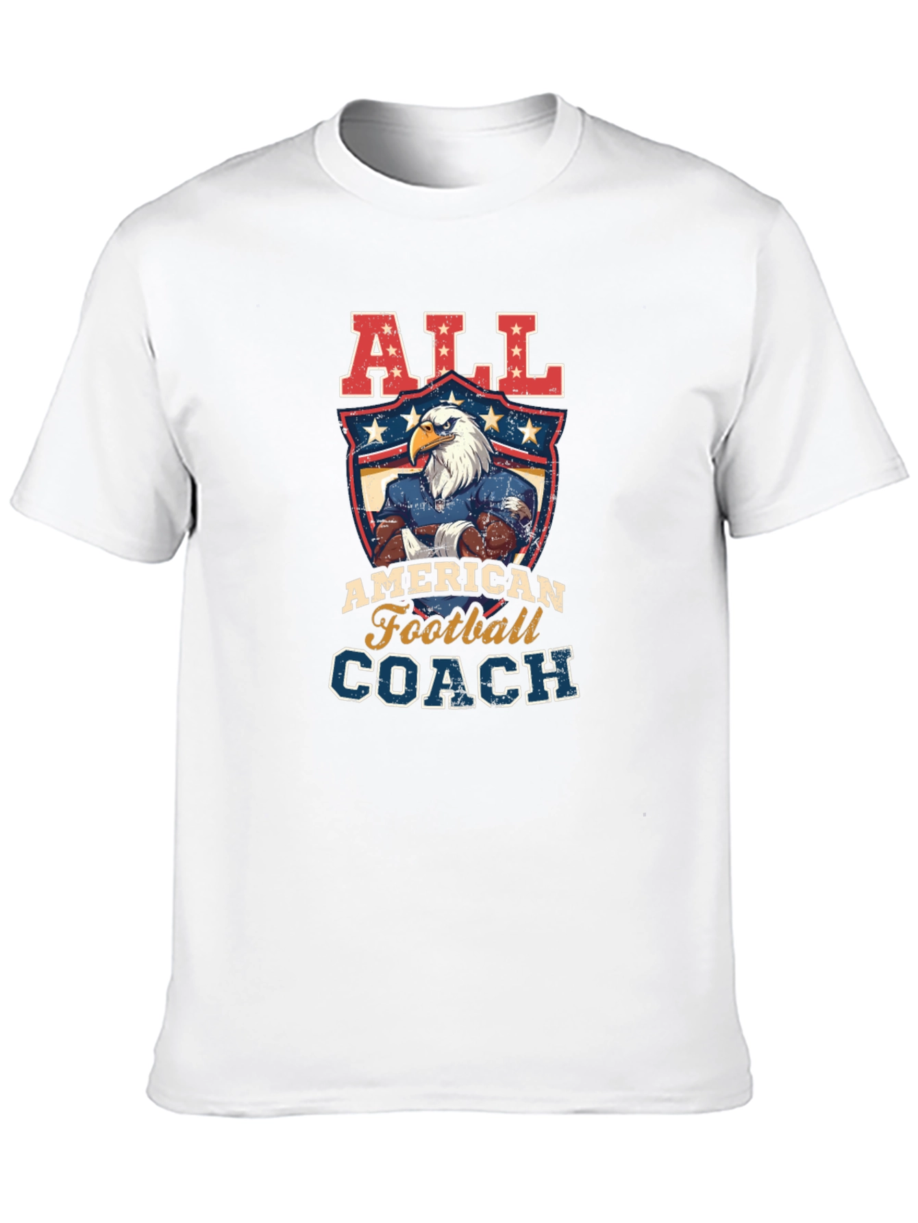 All American Football Coach Graphic T-Shirt