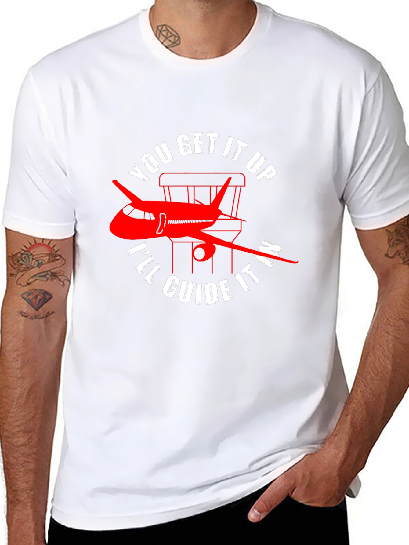 Pilot Guide Airplane T-Shirt