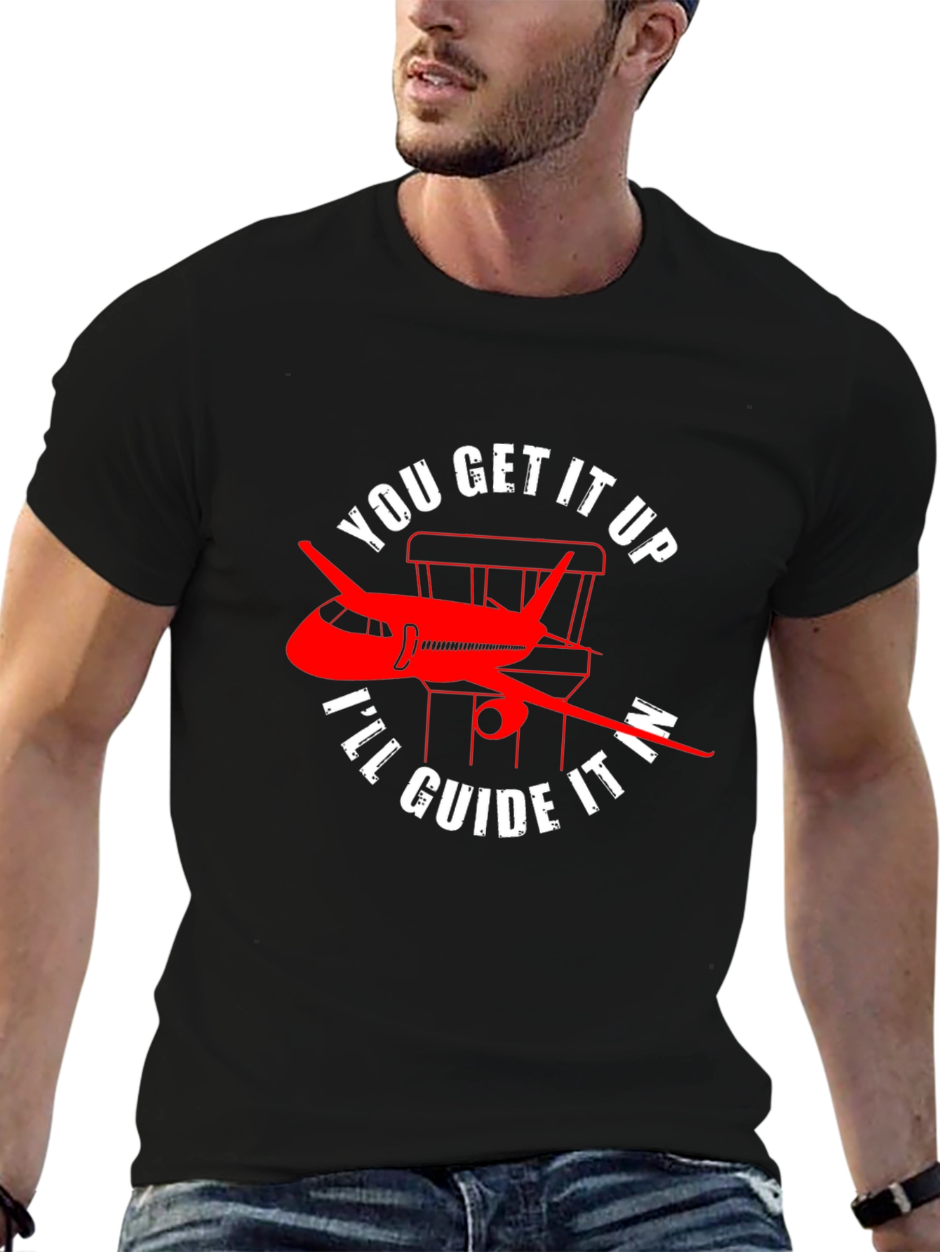 Pilot Guide Airplane T-Shirt