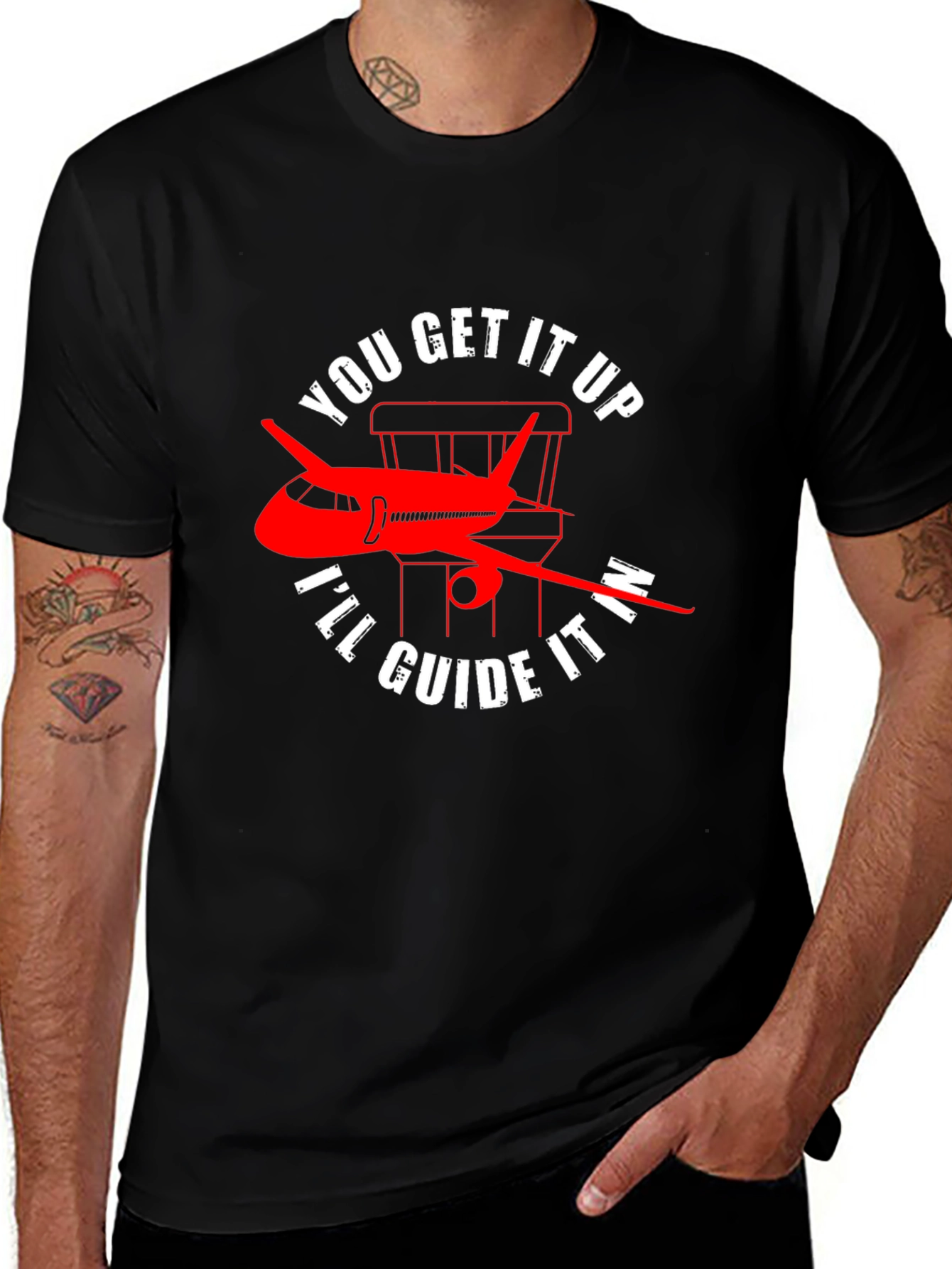 Pilot Guide Airplane T-Shirt