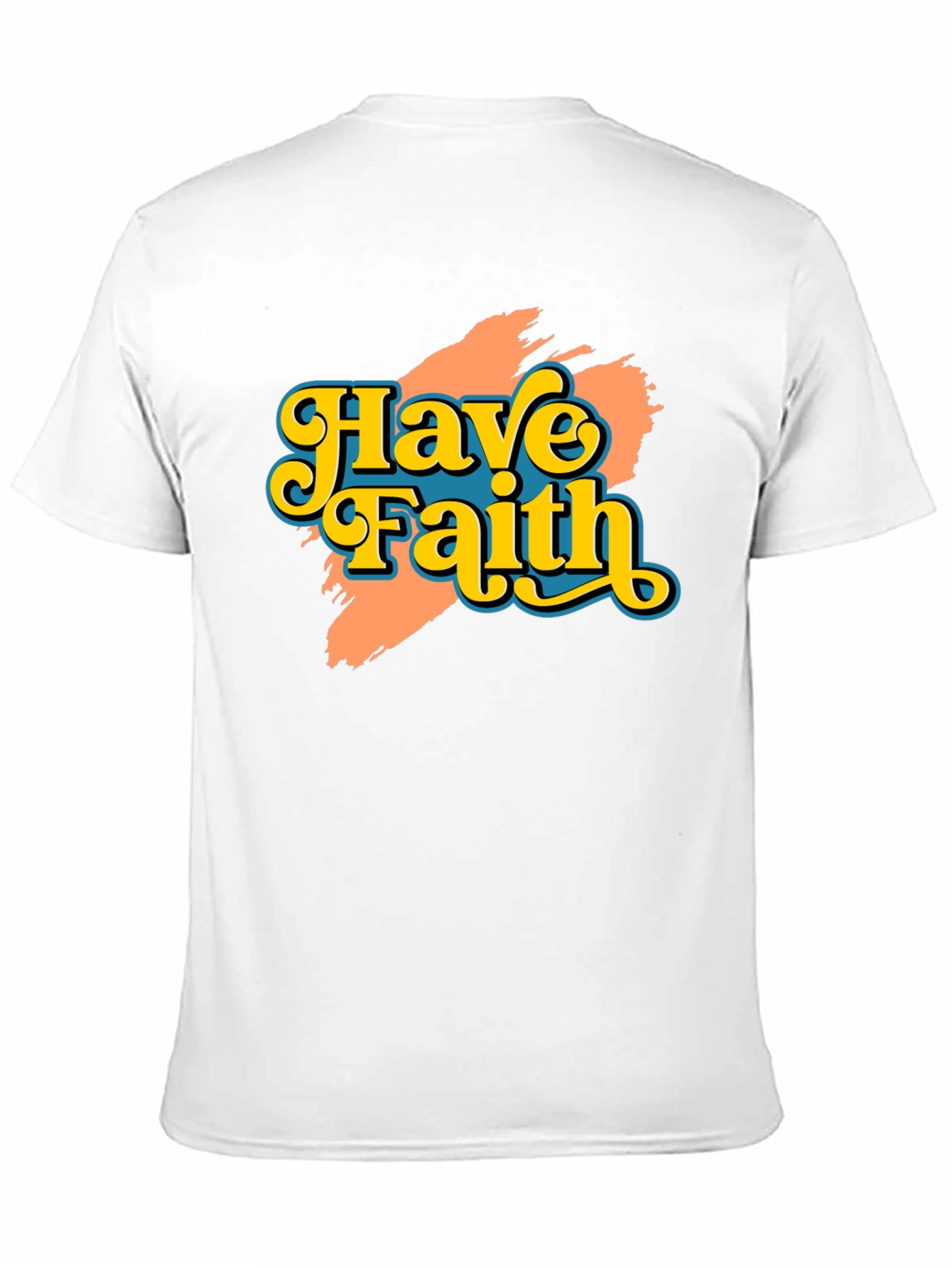 Have Faith Graphic Tee - Retro Design Black T-Shirt