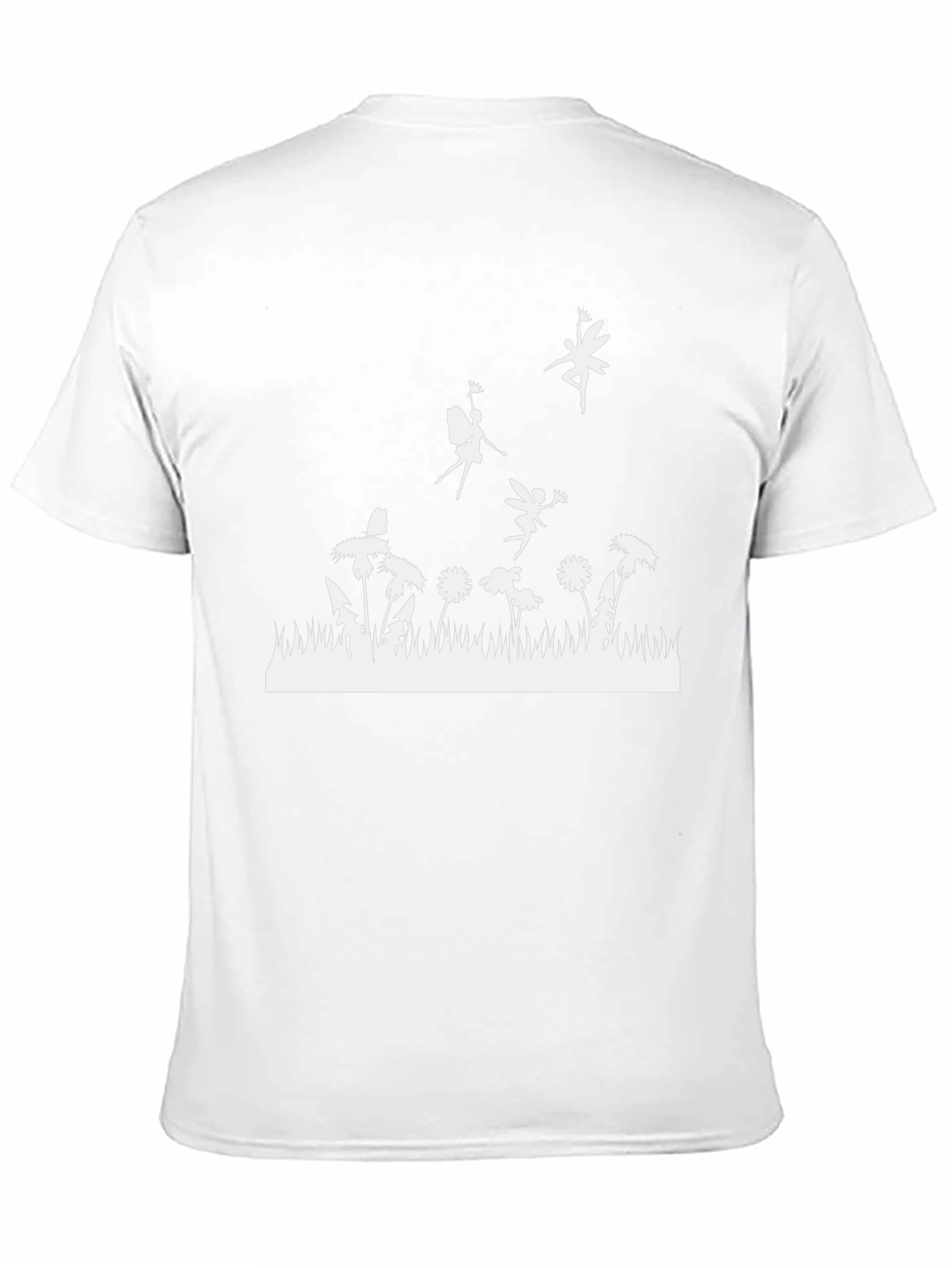 Fairy Meadow Graphic Tee - Black Cotton T-Shirt