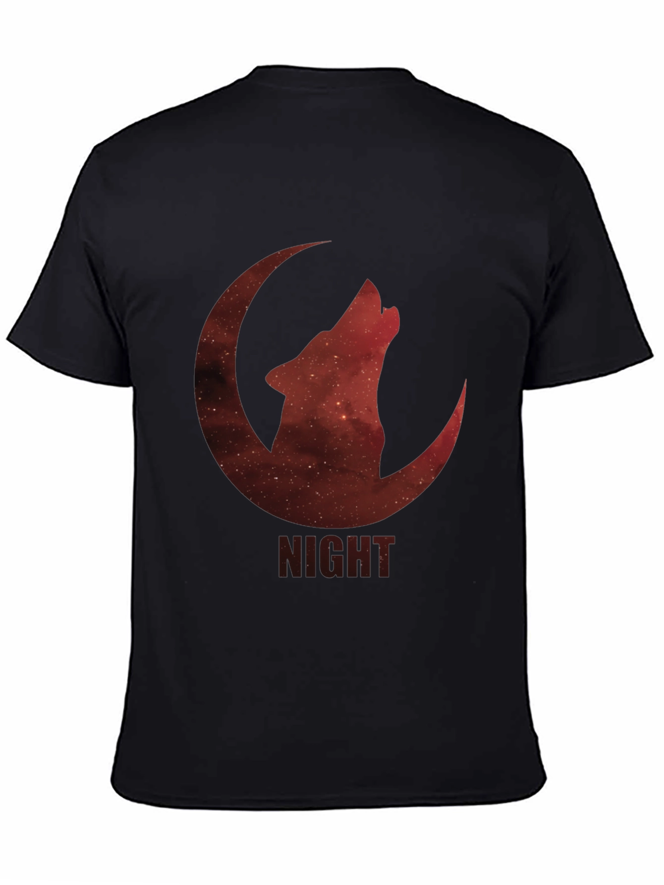 Night Wolf Moon Graphic T-Shirt