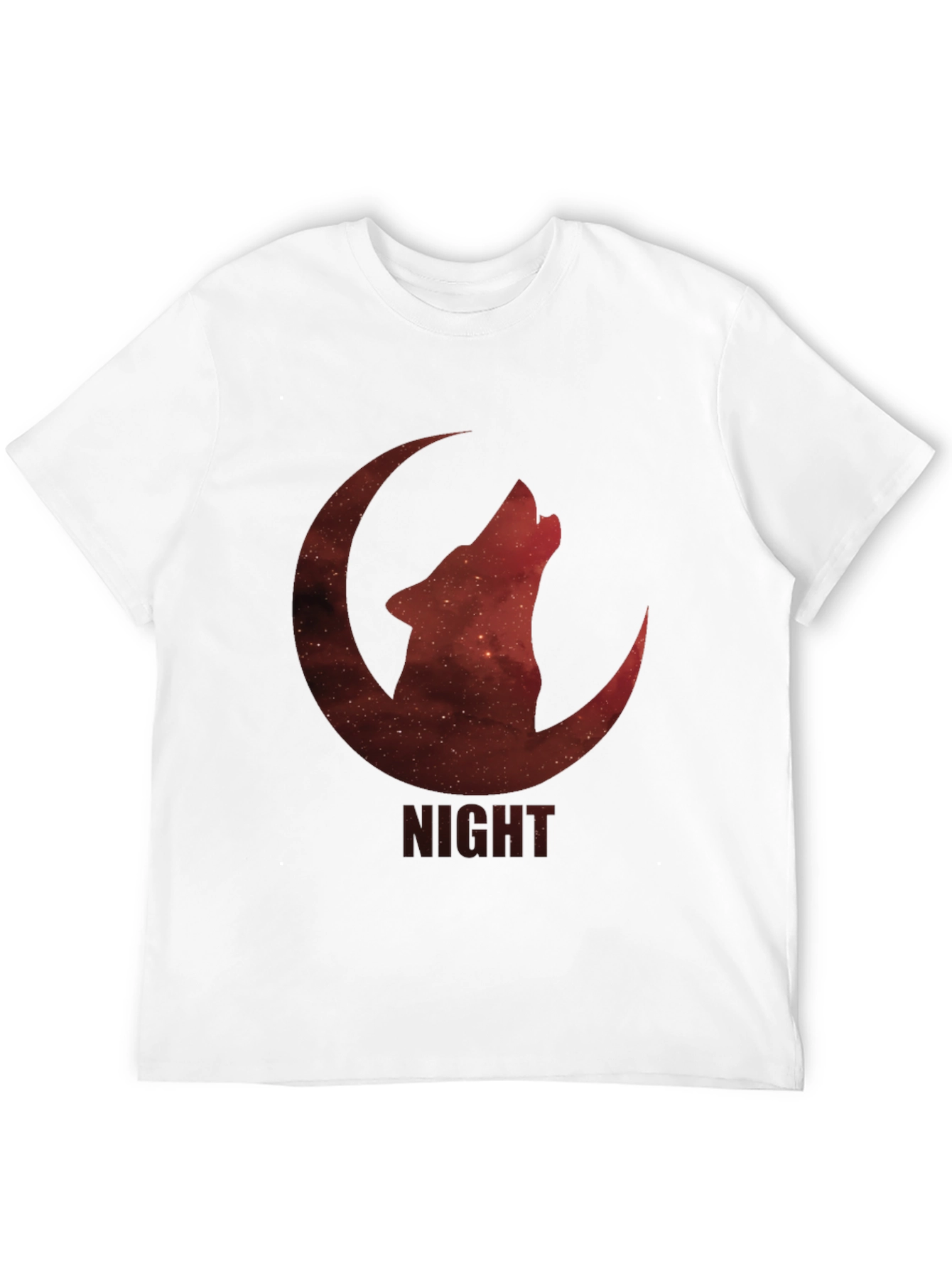 Night Wolf Moon Graphic T-Shirt