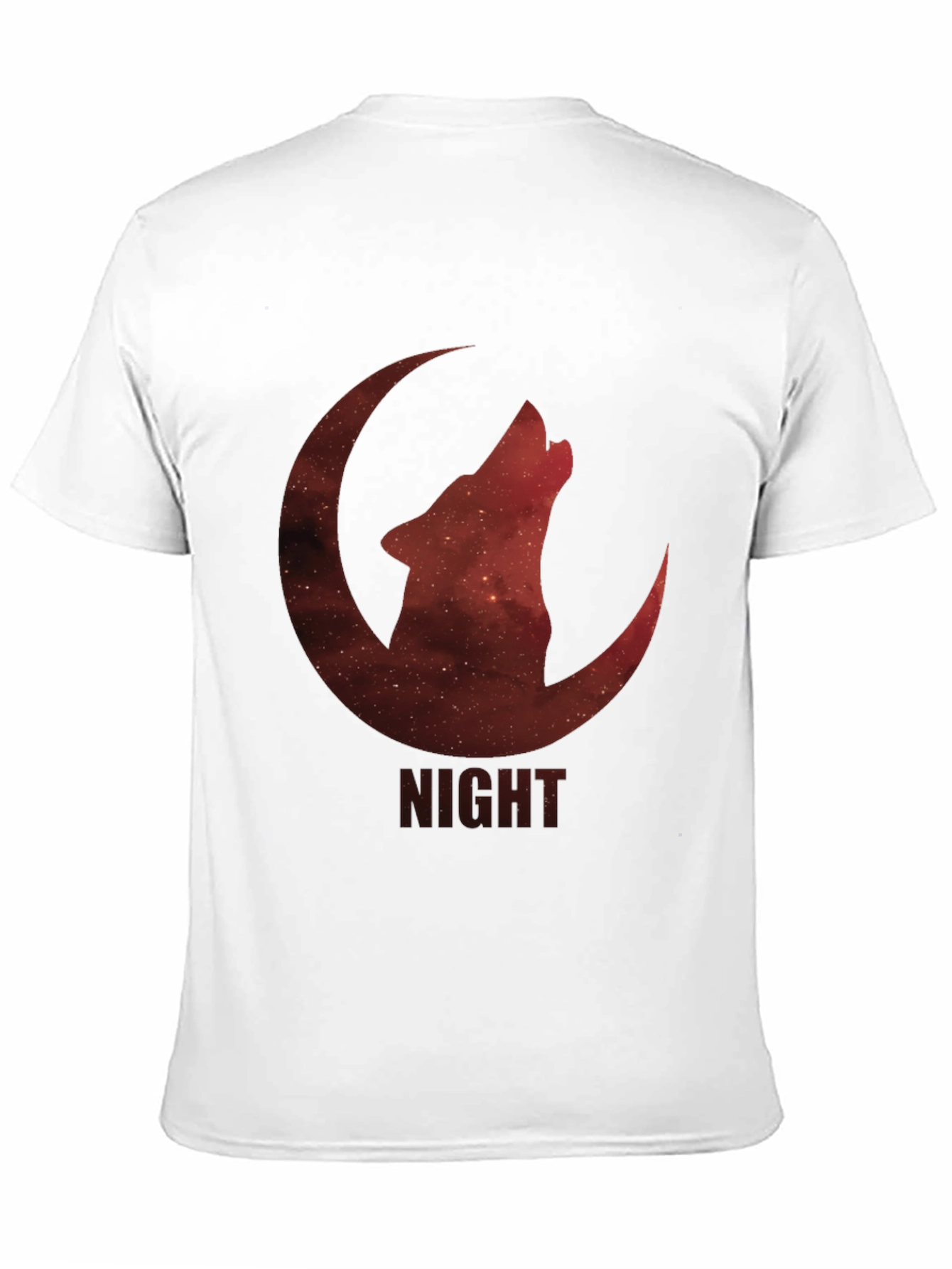 Night Wolf Moon Graphic T-Shirt