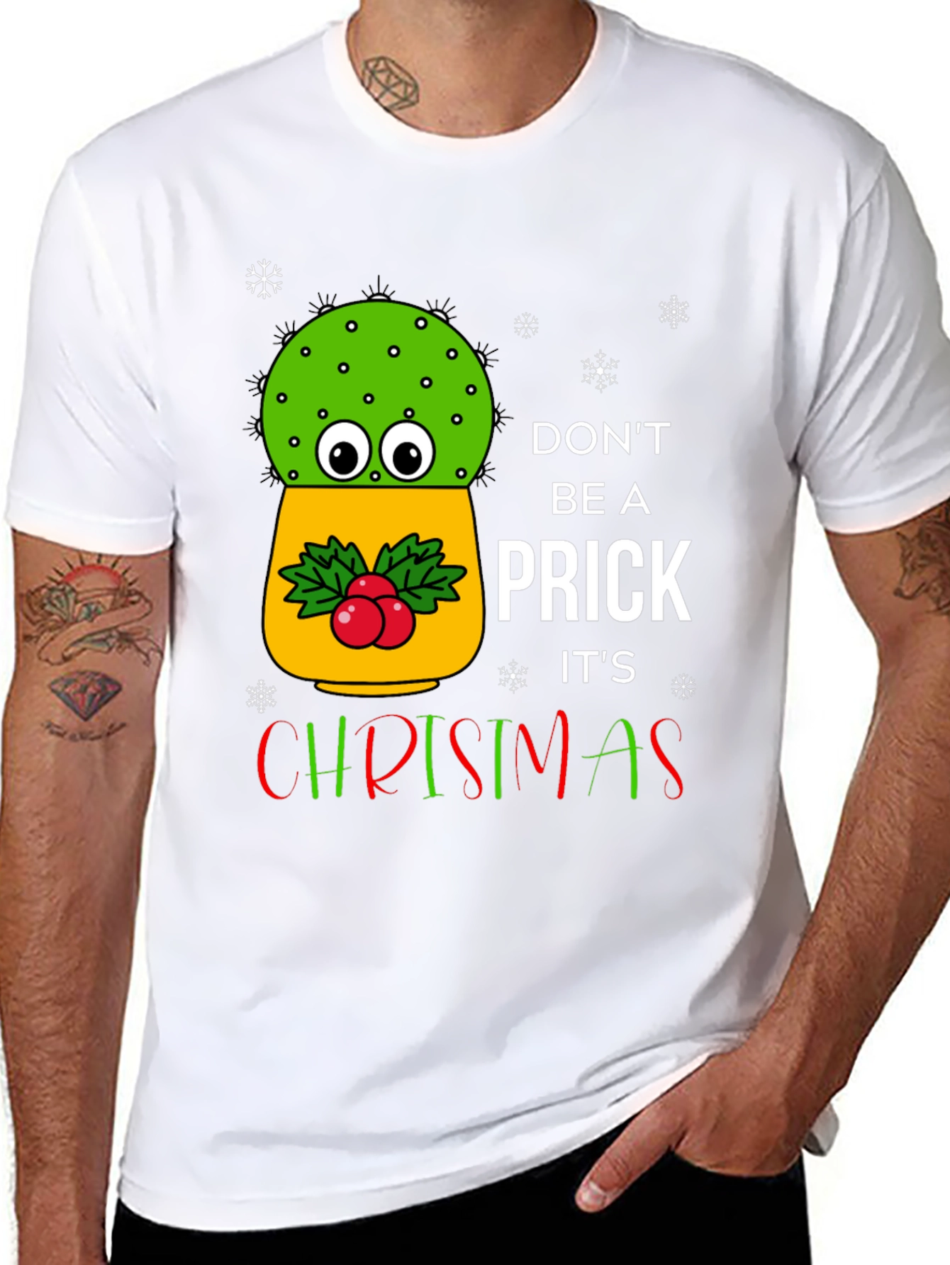 Funny Christmas Cactus T-Shirt
